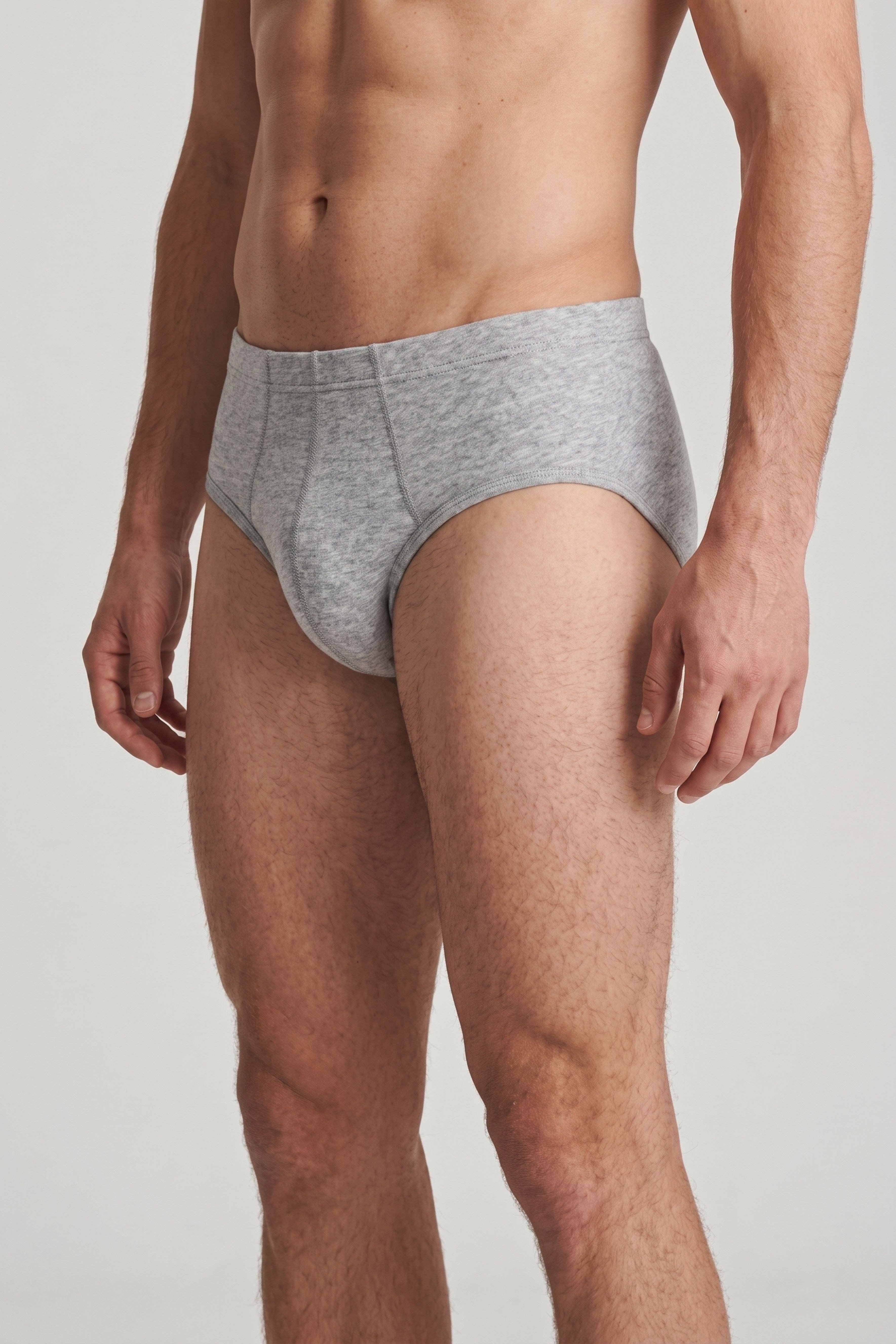 Erkek Gri Penye Slip