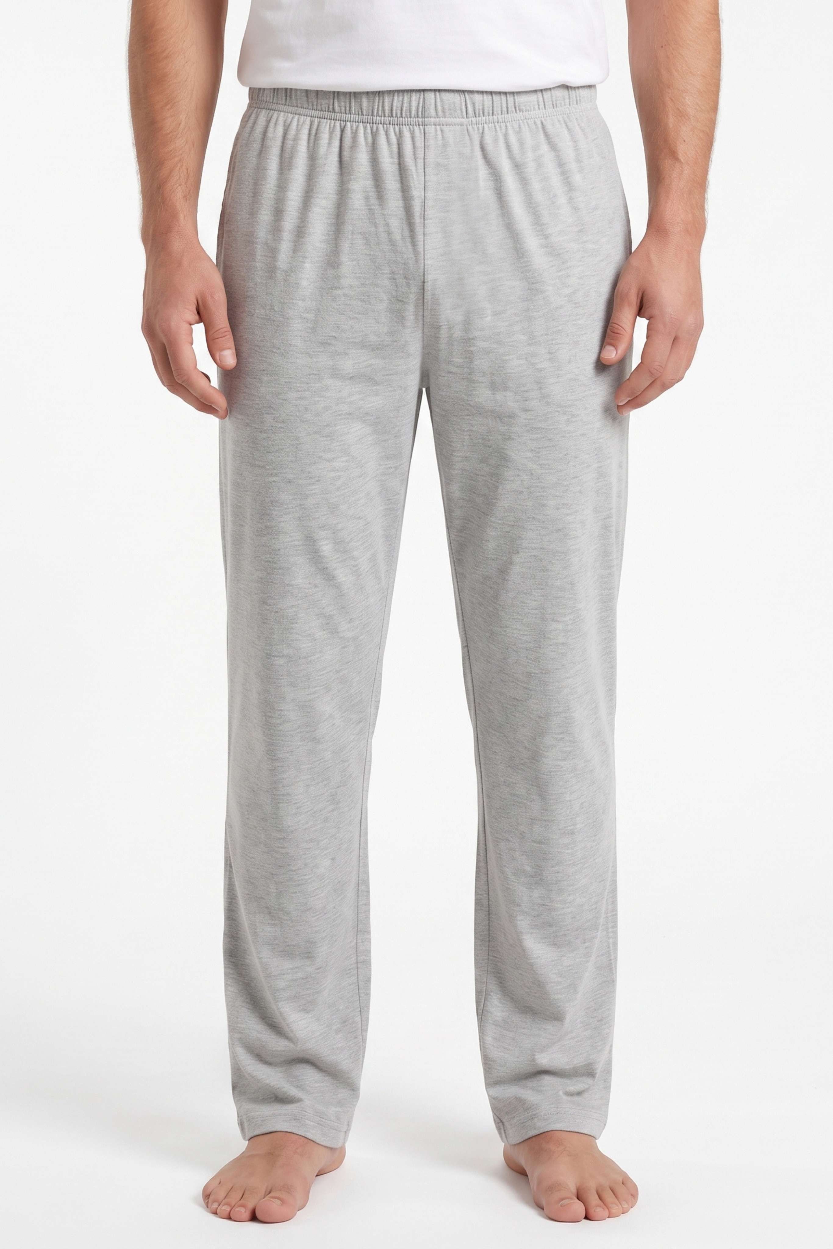 Erkek Gri Rahat Kesim Pijama Altı