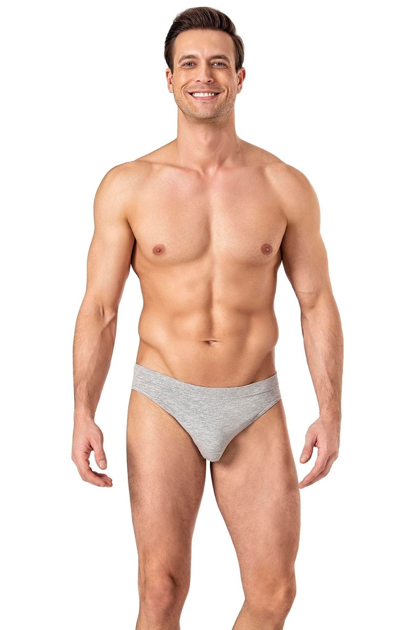 Erkek Gri Runner Cotton Slip