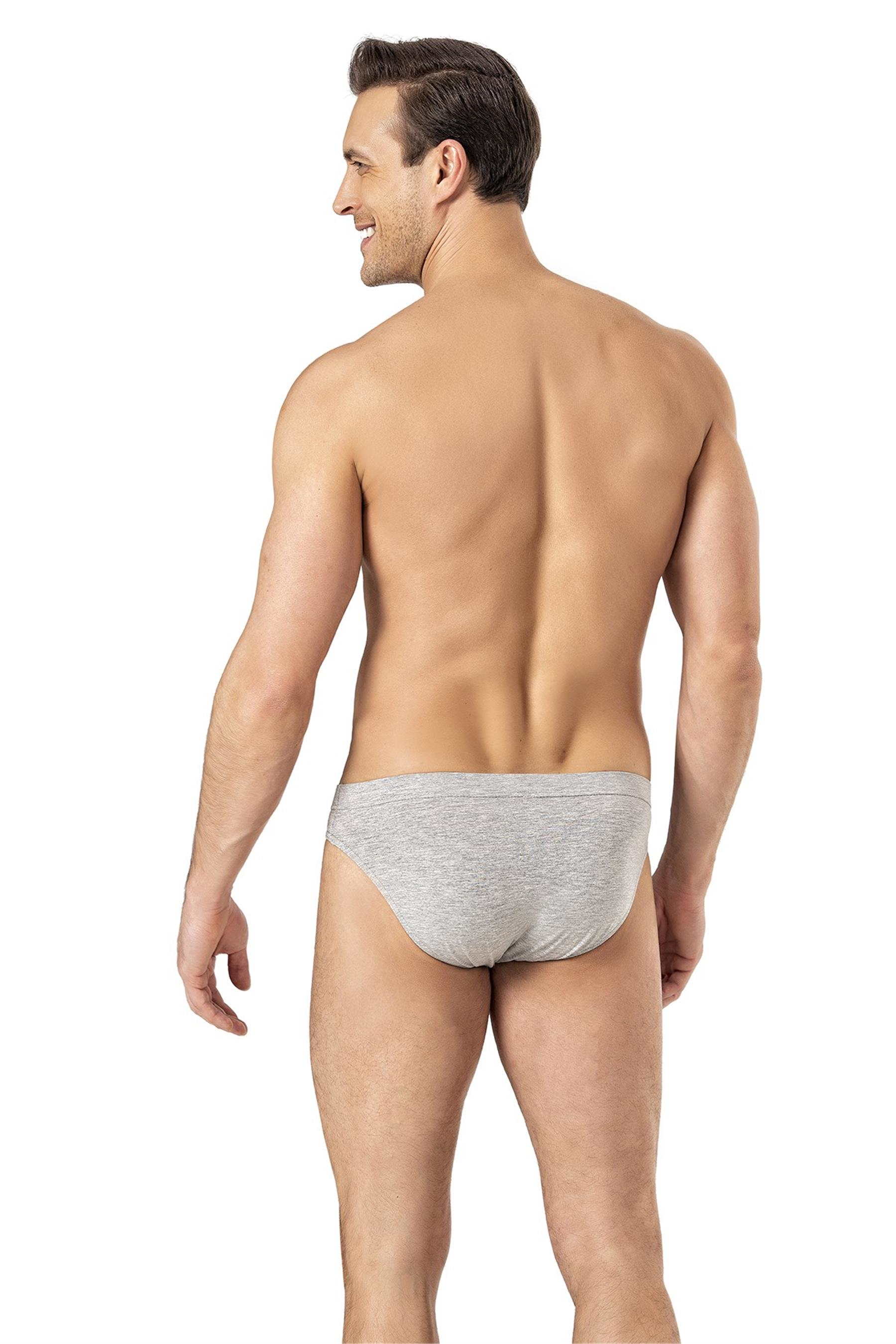 Erkek Gri Runner Cotton Slip