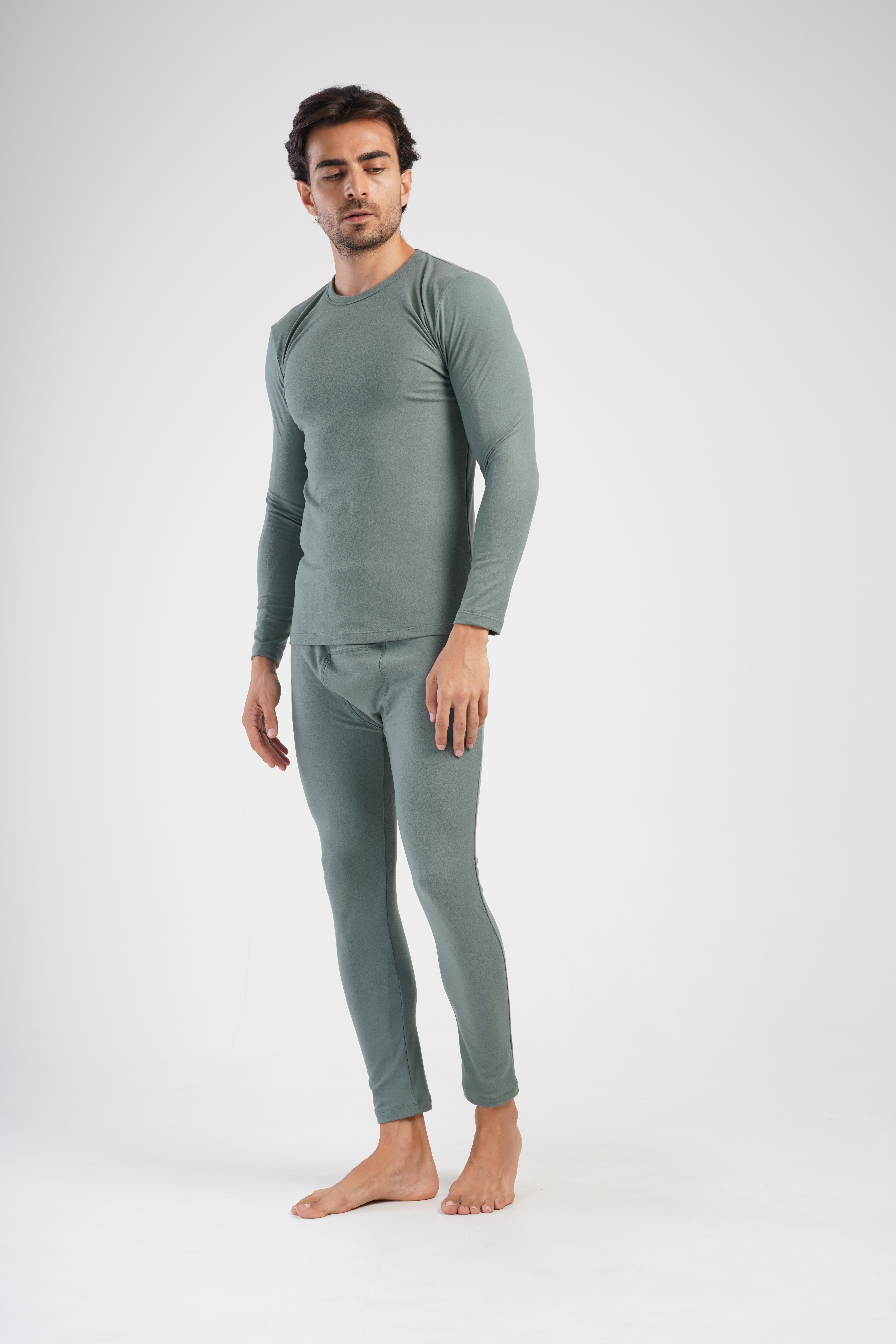 Erkek Haki Comfort Uzun Kol Termal Üst