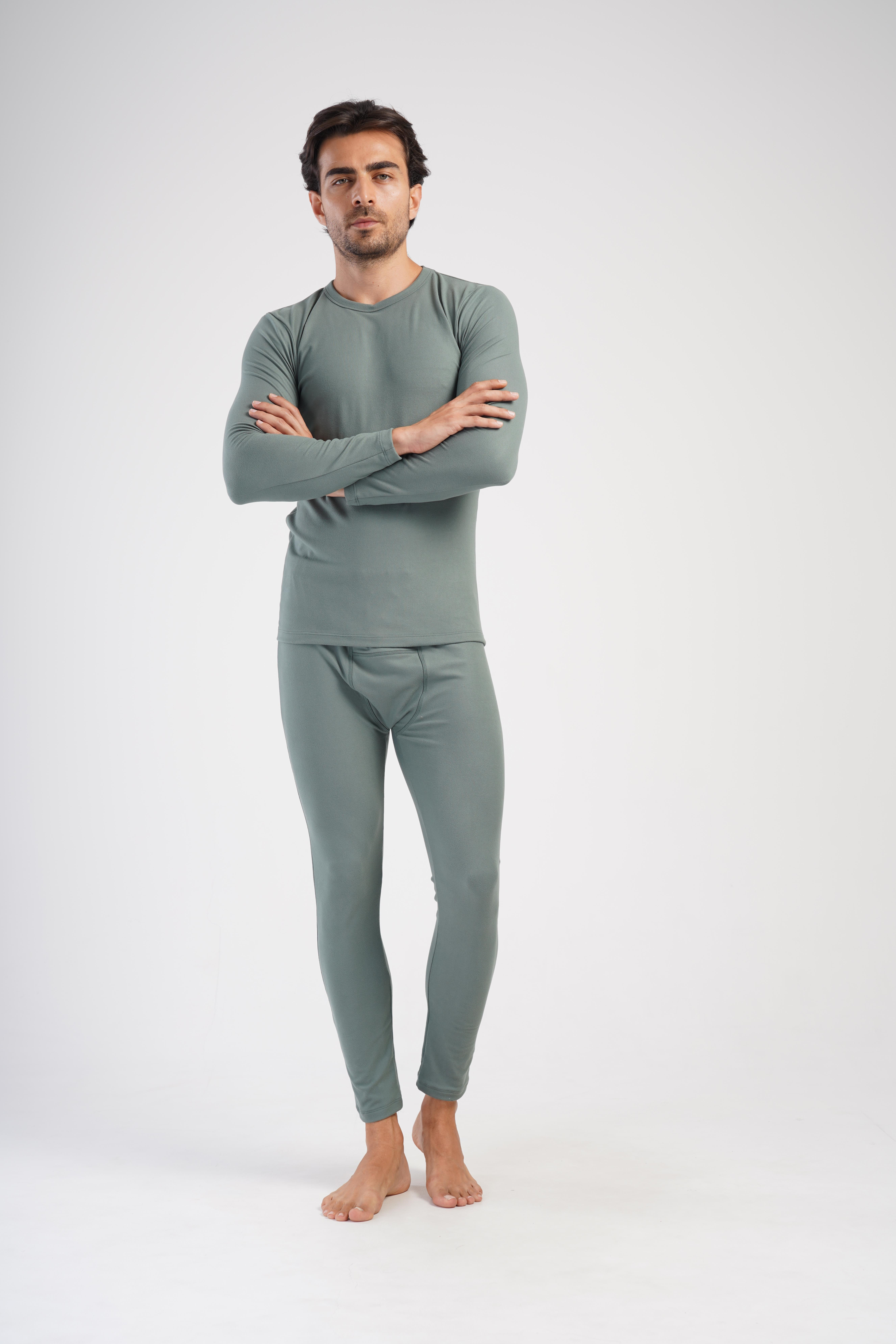 Erkek Haki Comfort Uzun Kol Termal Üst