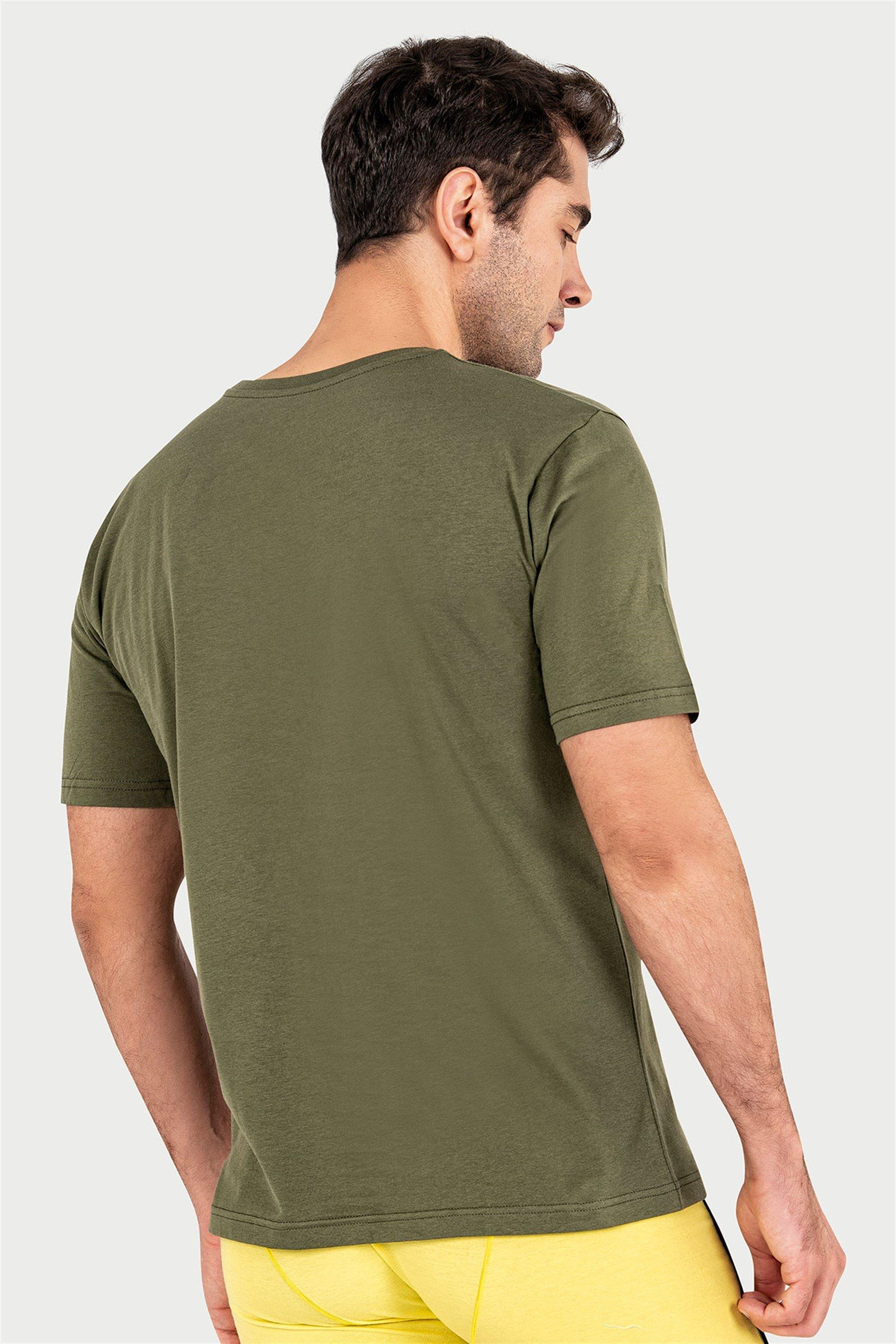 Erkek Haki Süprem Yarım Kol T-shirt