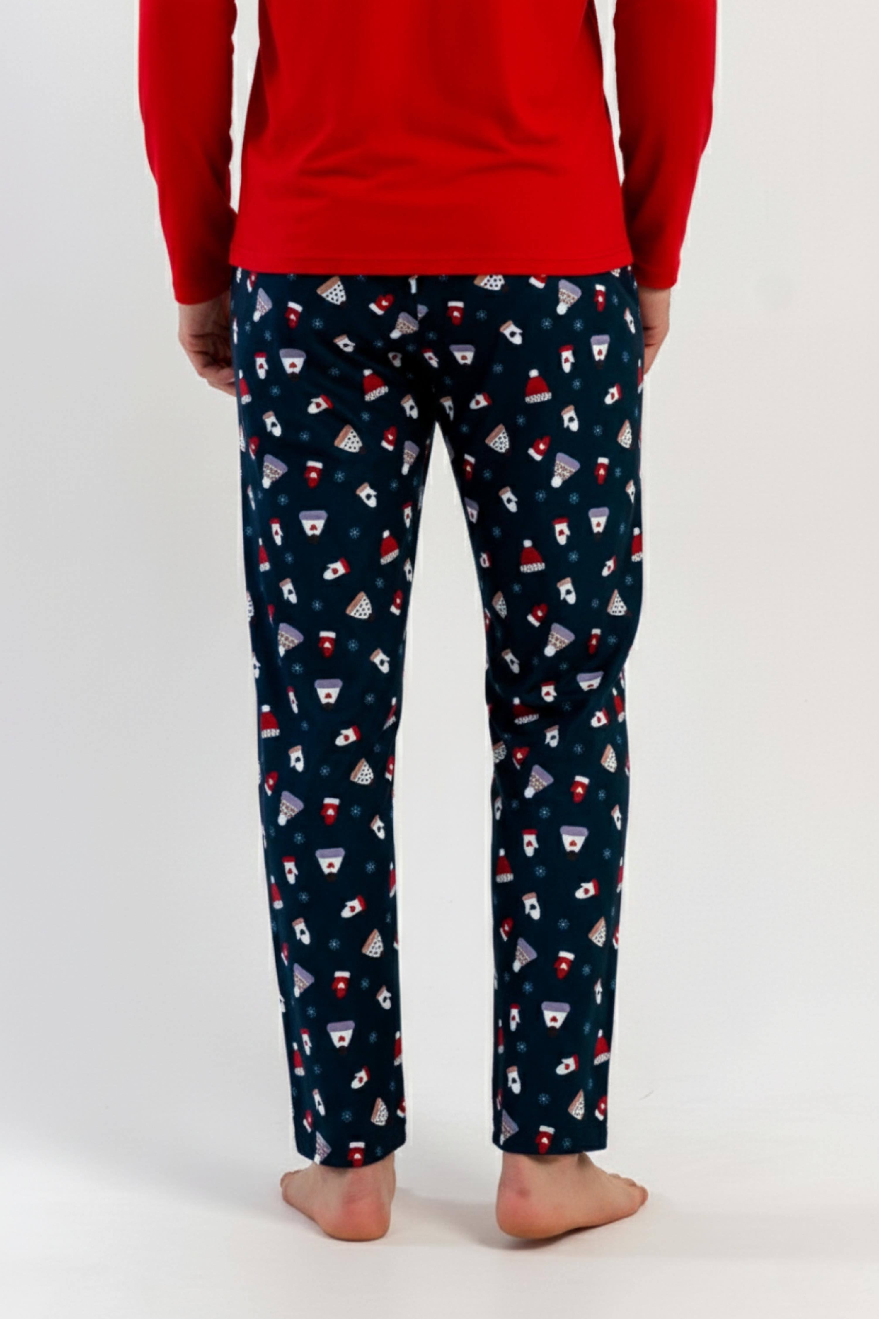 Erkek İndigo Marla Cepli Pijama Altı 