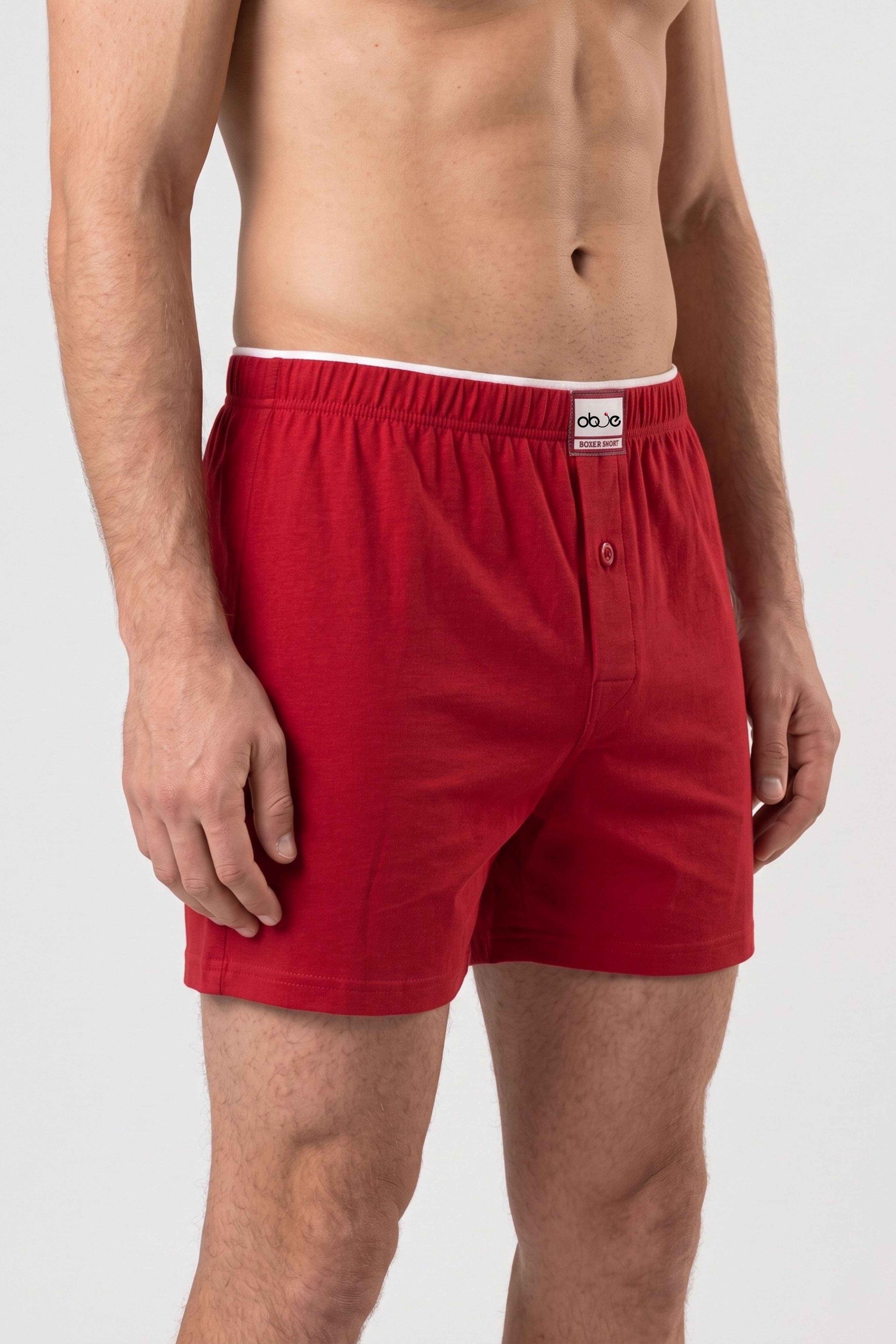 Erkek Kırmızı Havlu Bel Boxer