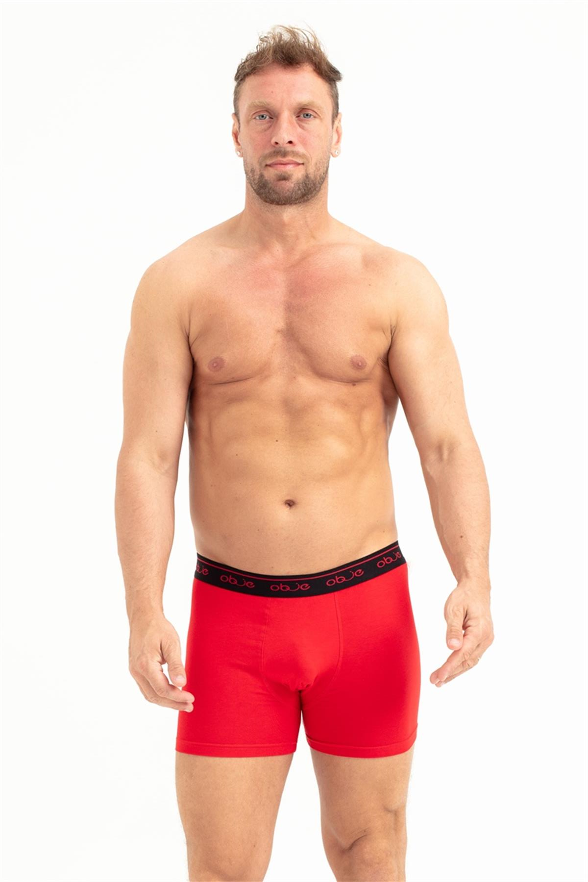 Erkek Kırmızı Penye Modal Boxer