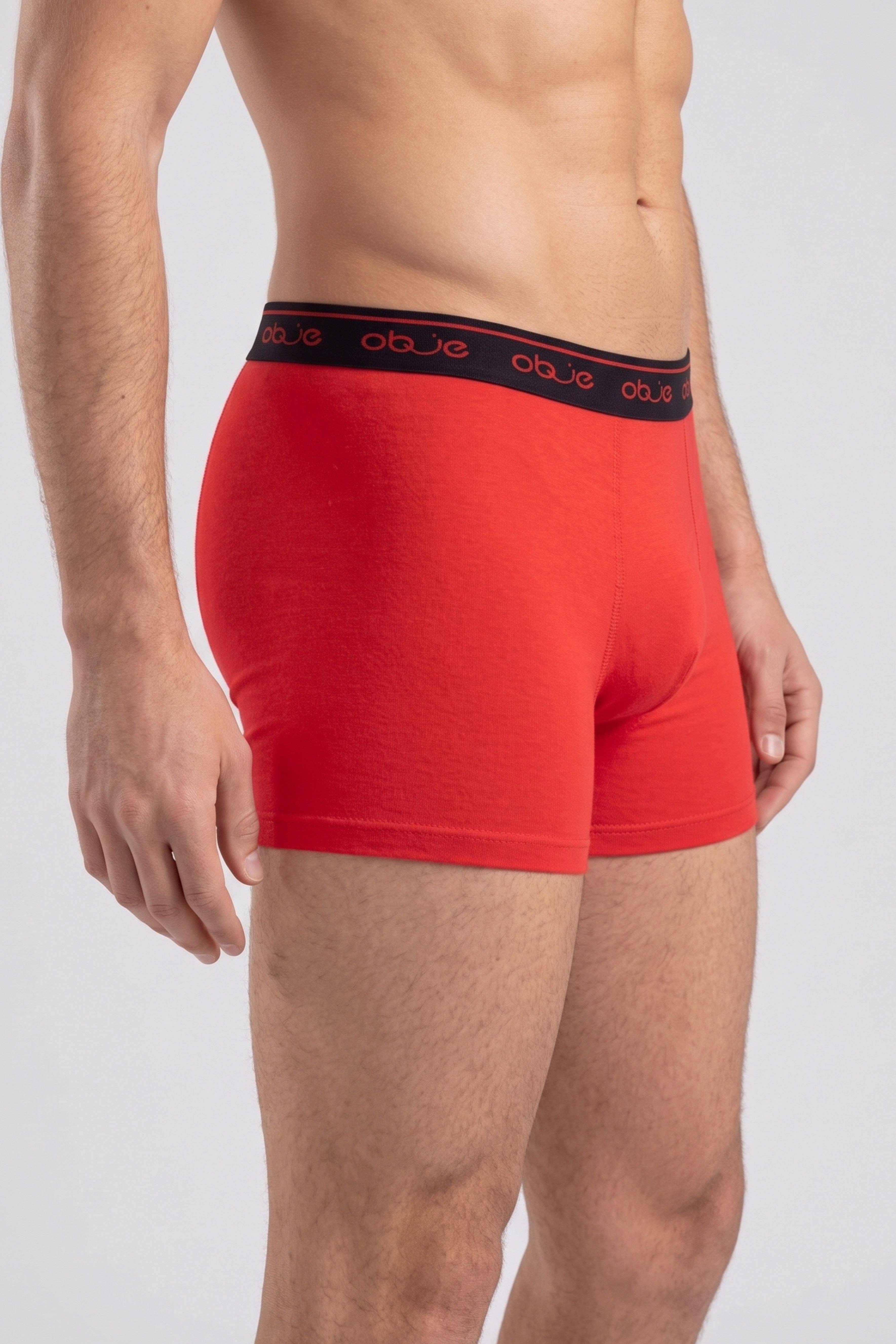 Erkek Kırmızı Penye Modal Boxer