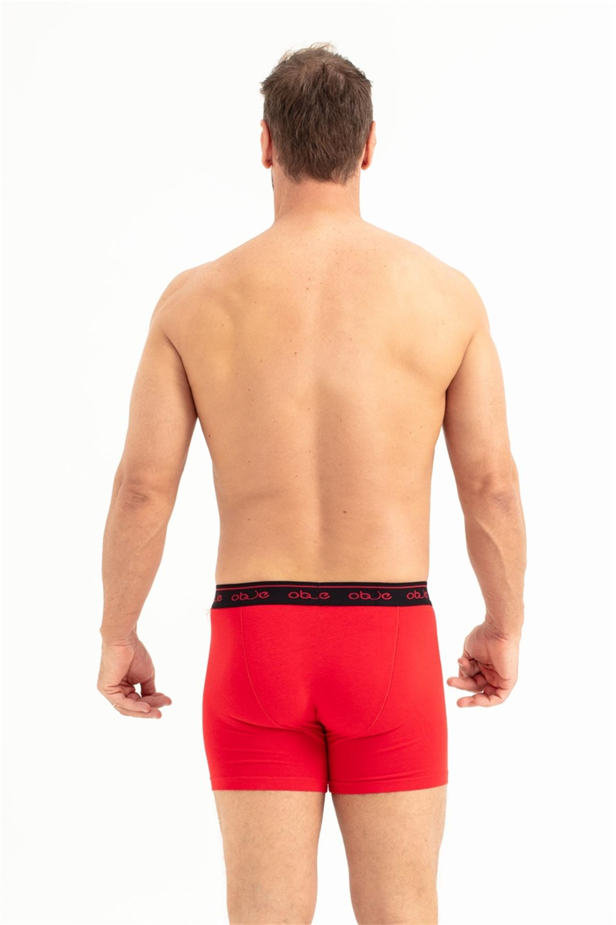 Erkek Kırmızı Penye Modal Boxer