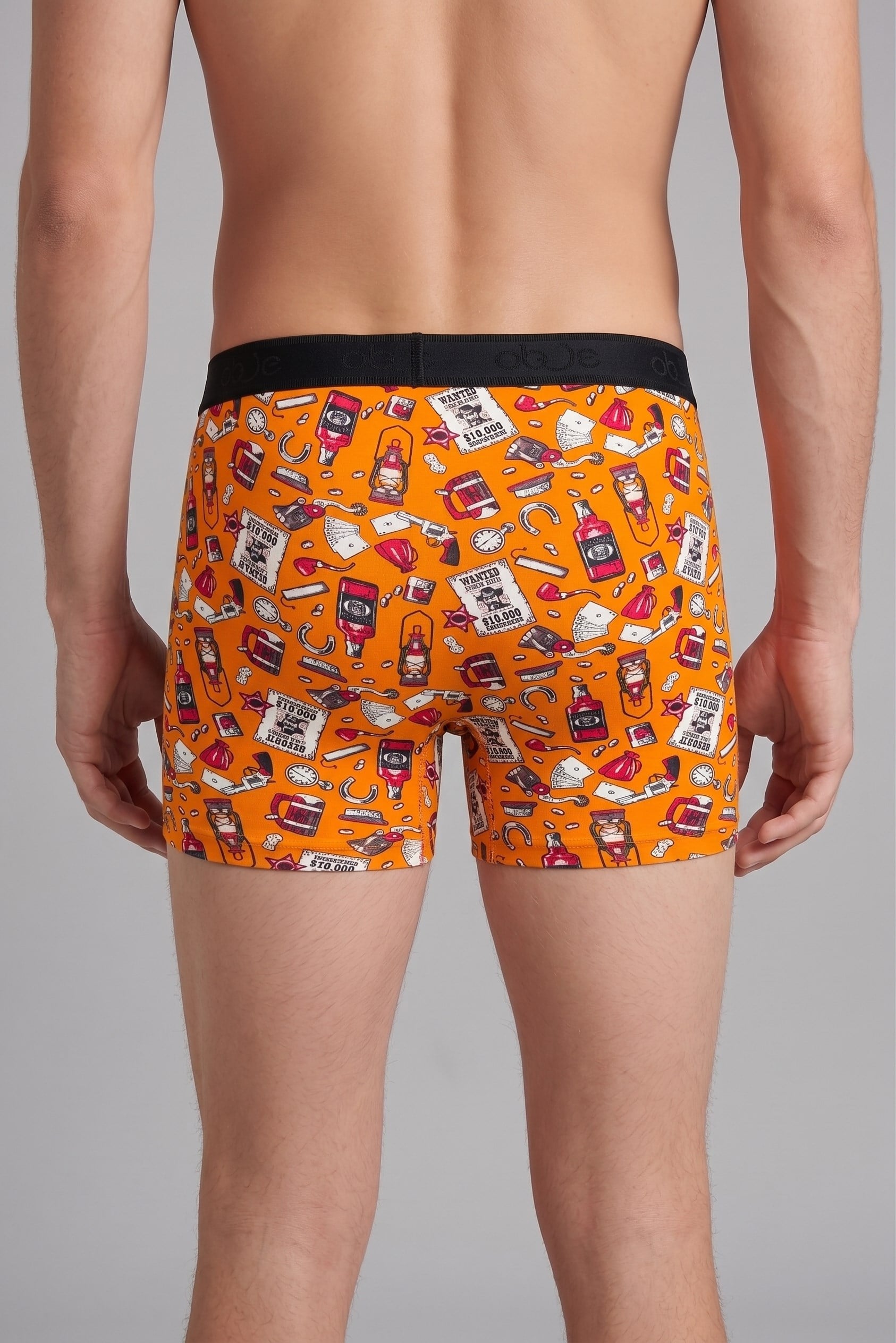 Erkek Kovboy Desen Boxer