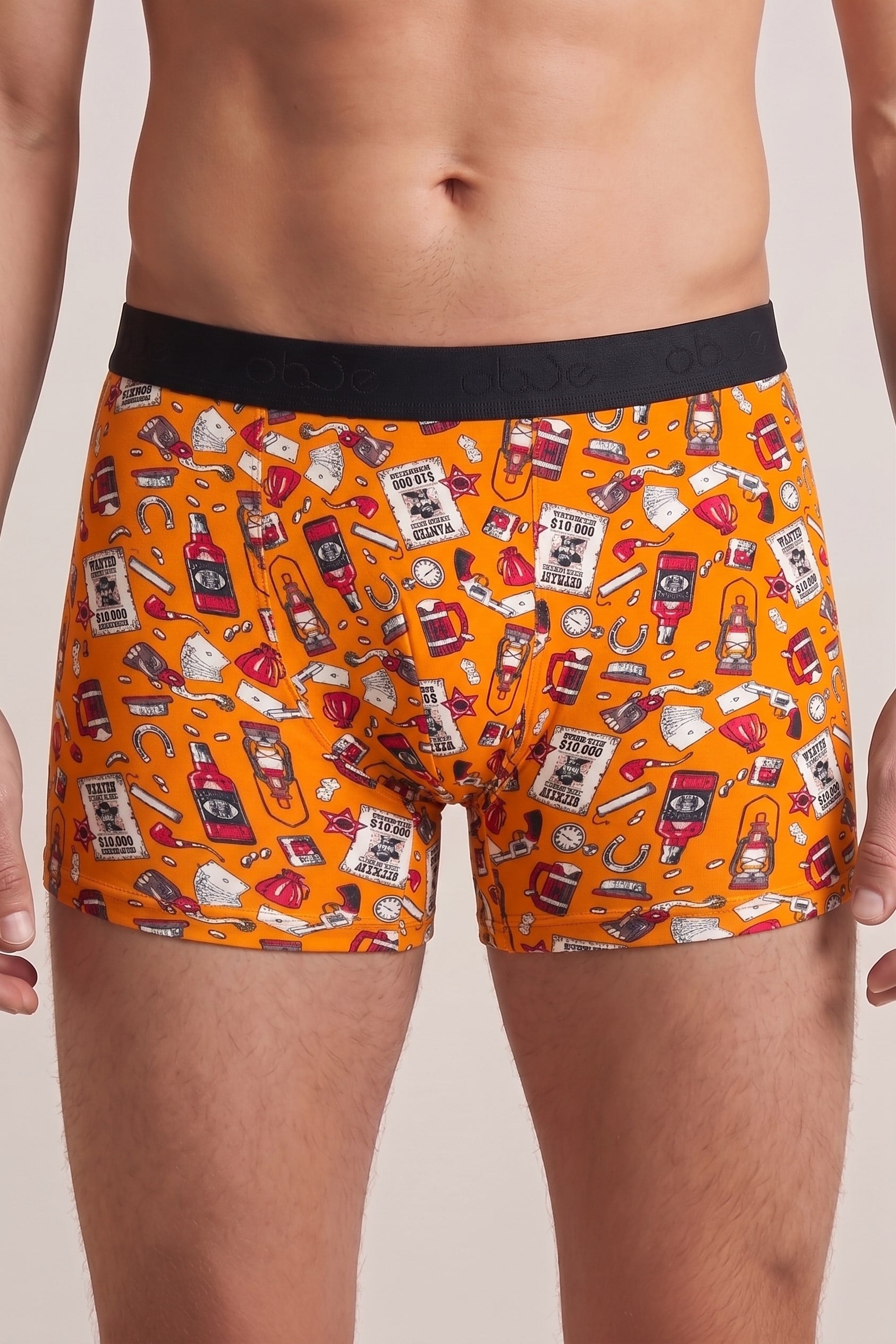 Erkek Kovboy Desen Boxer