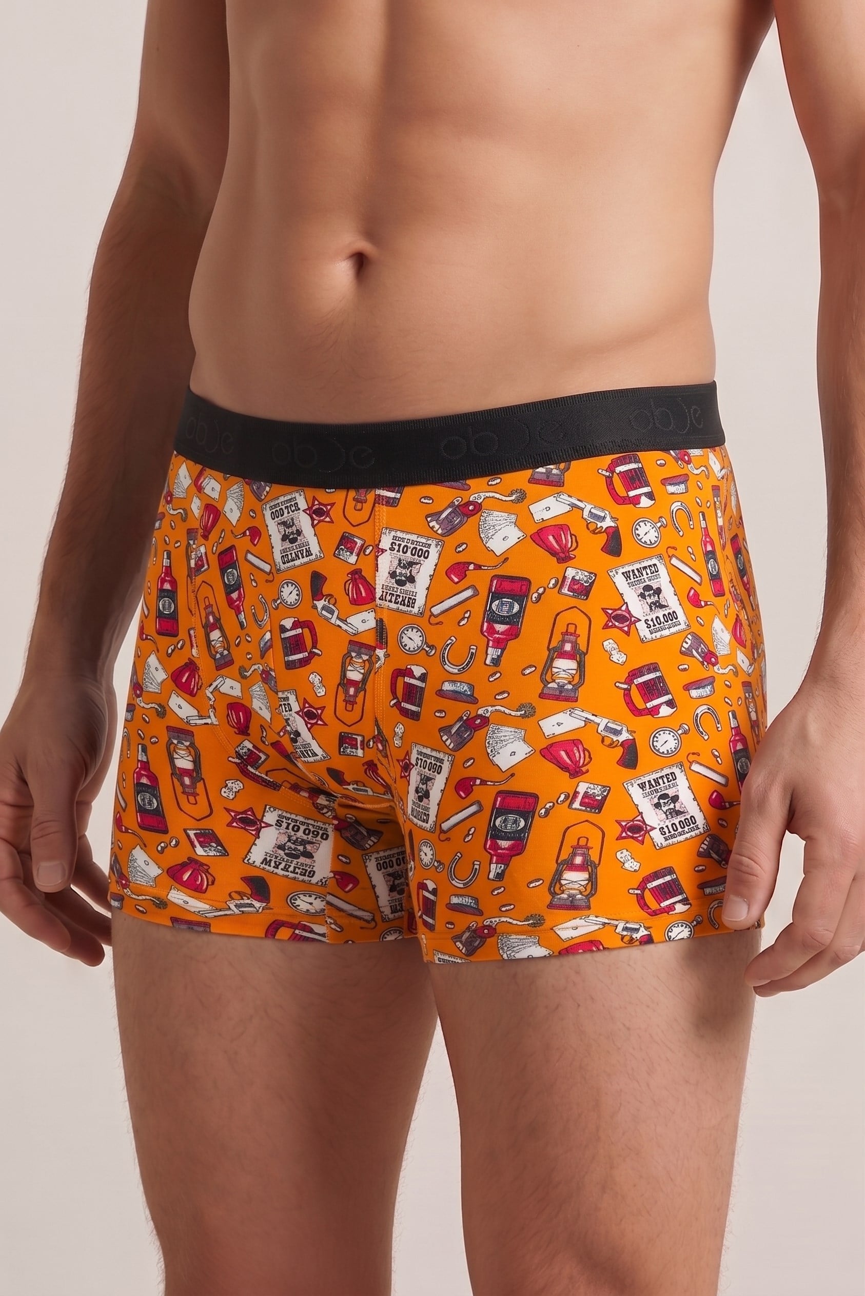 Erkek Kovboy Desen Boxer