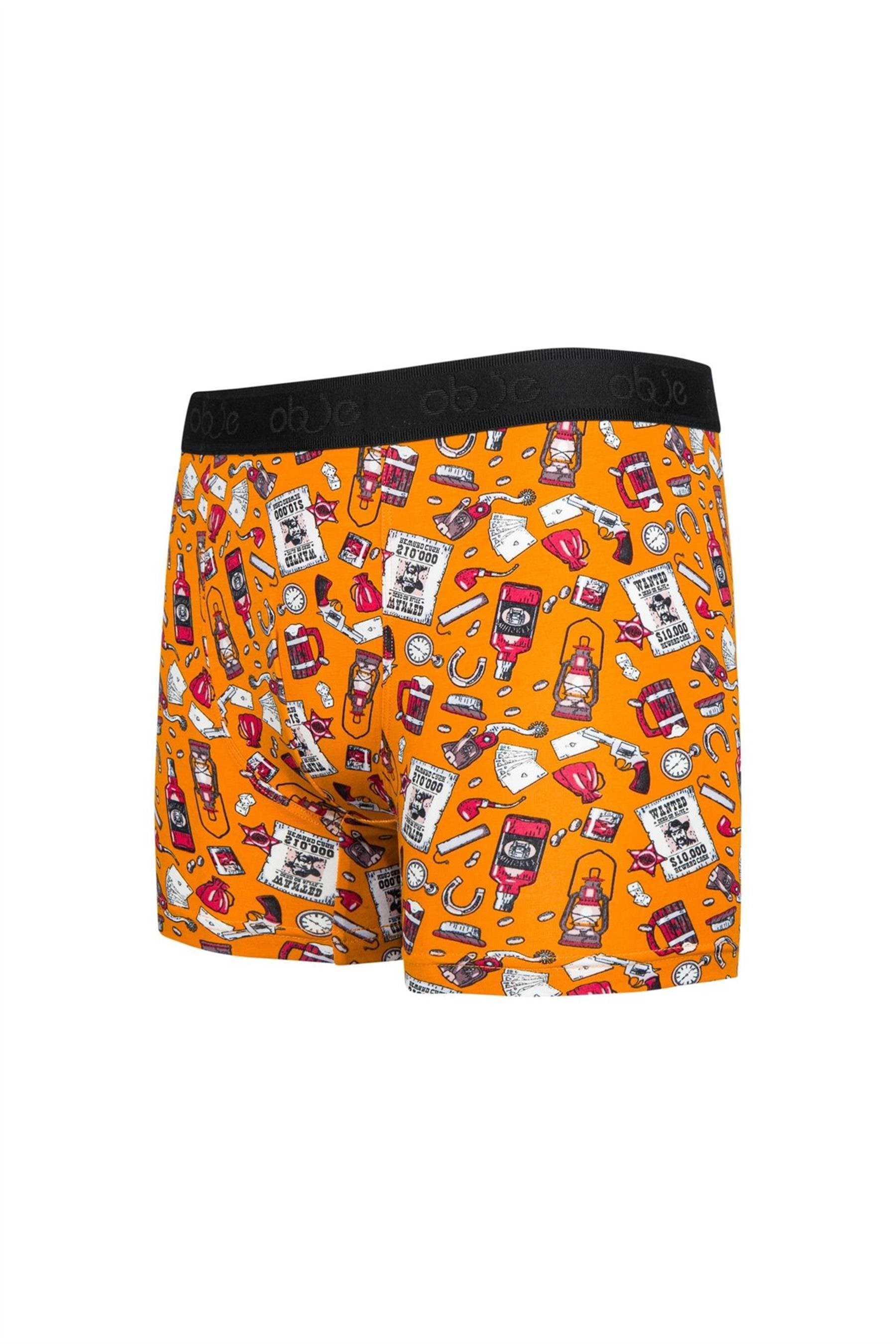 Erkek Kovboy Desen Boxer