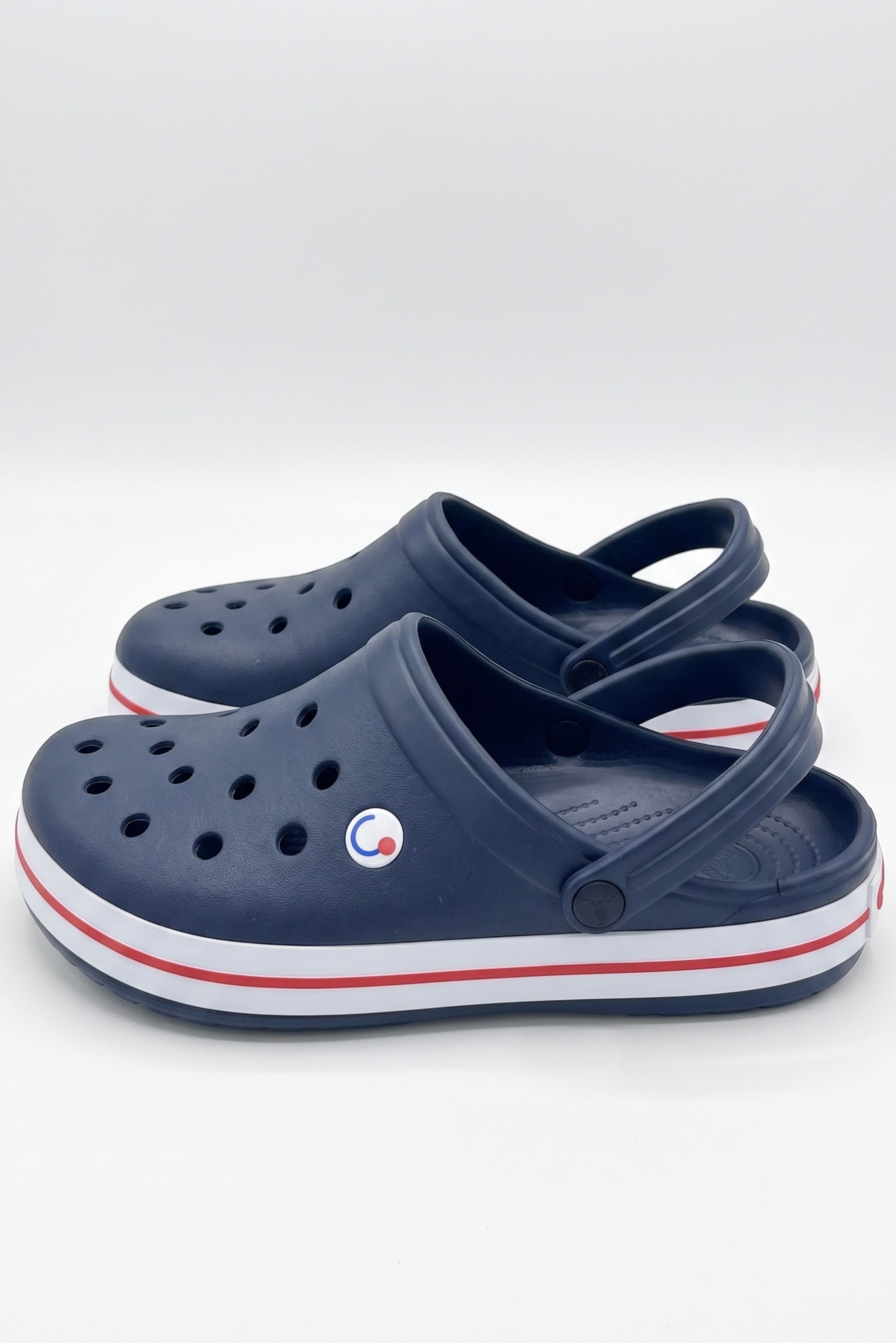 Erkek Lacivert Crocs Tarzı Delikli Kaymaz Sabo Terlik