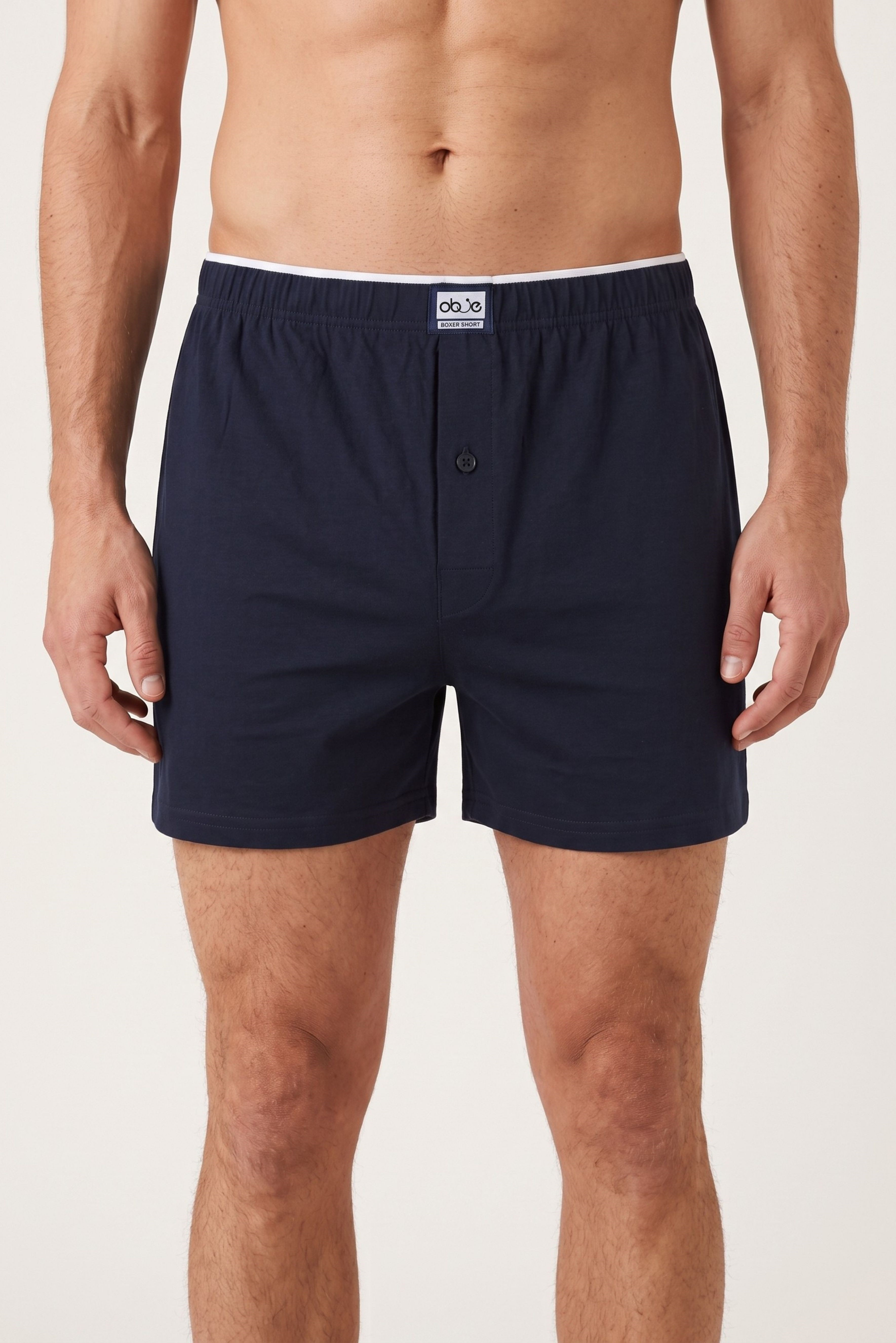 Erkek Lacivert Havlu Bel Boxer