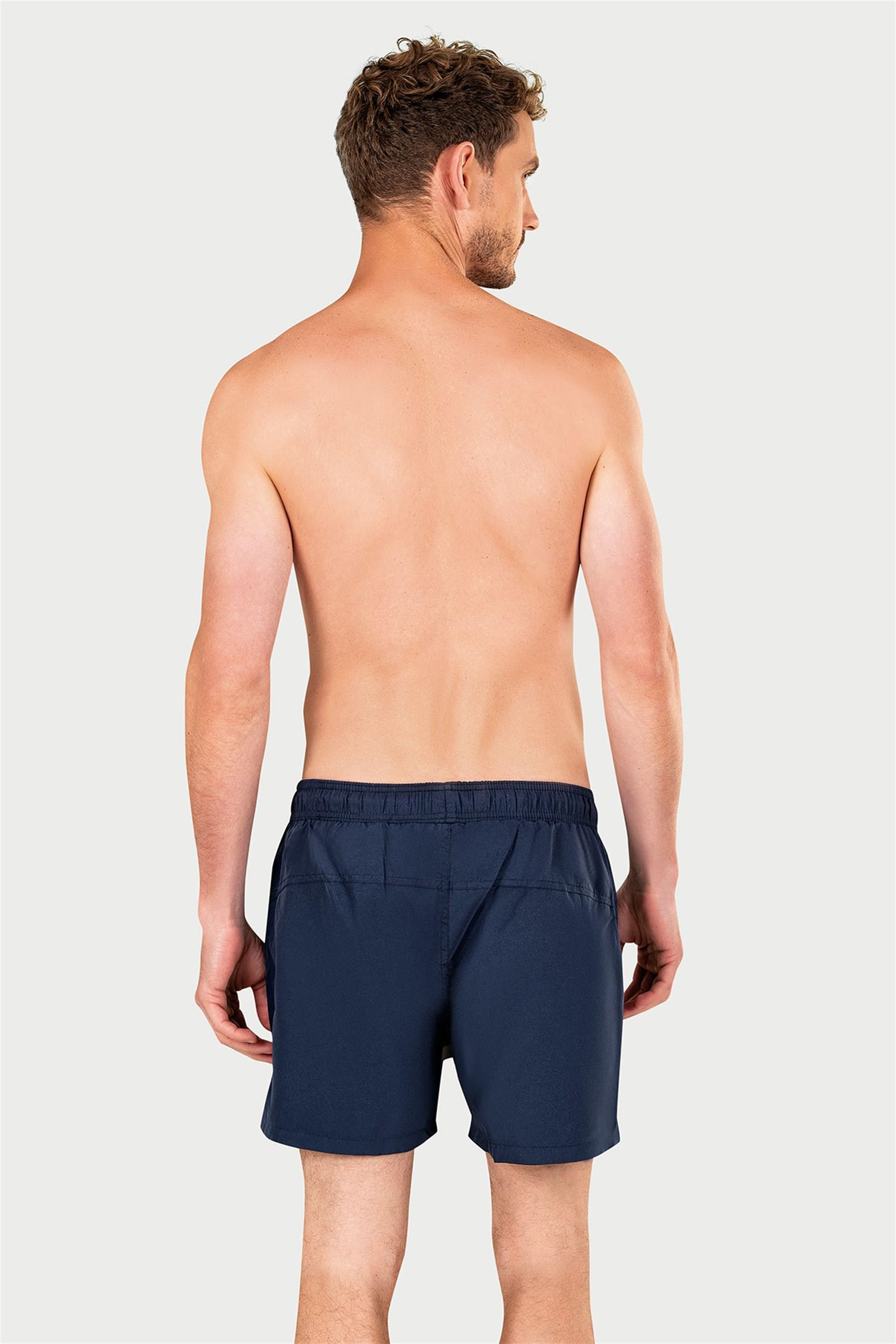 Erkek Lacivert İki Cepli Deniz Şortu