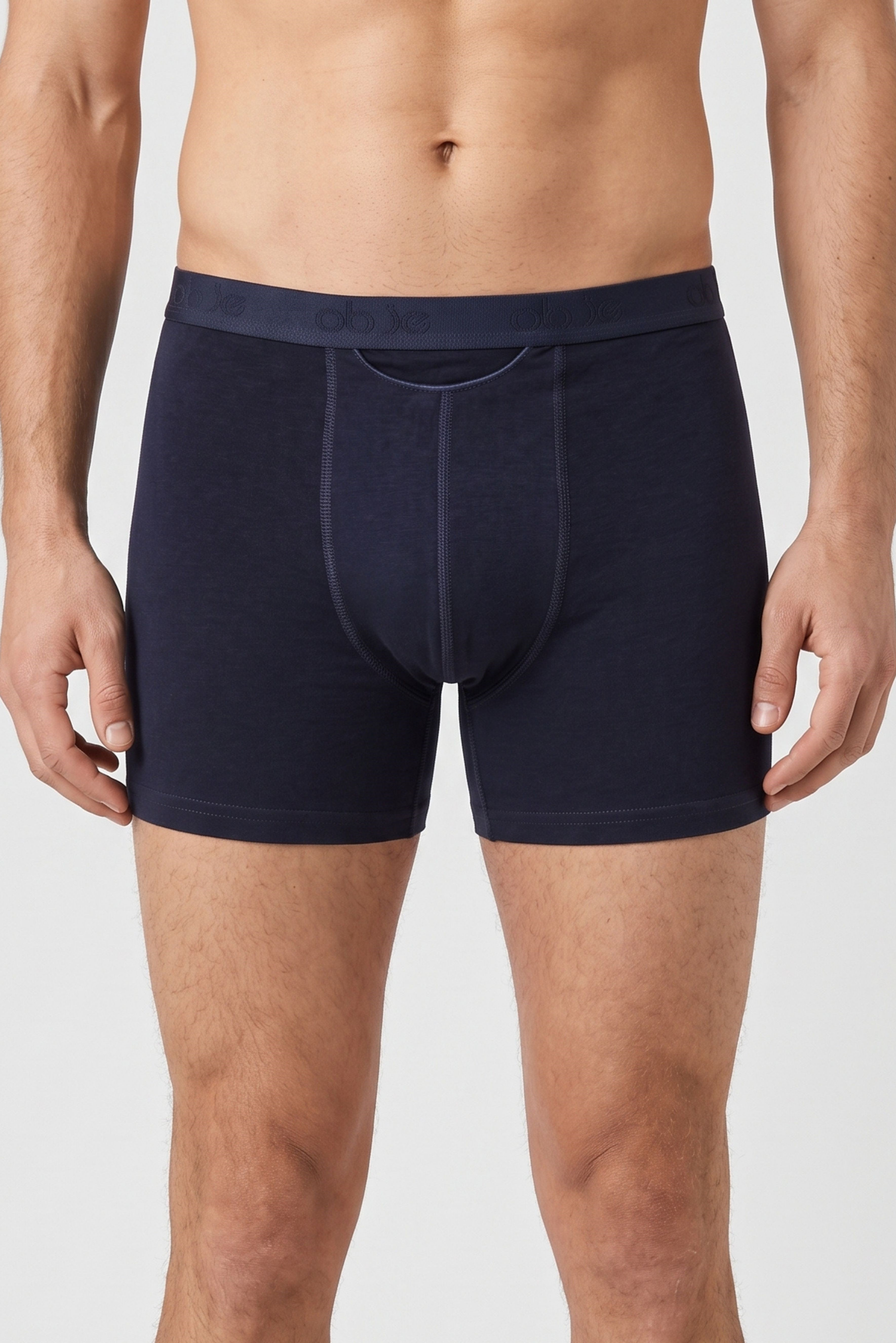 Erkek Lacivert Penye Modal Boxer
