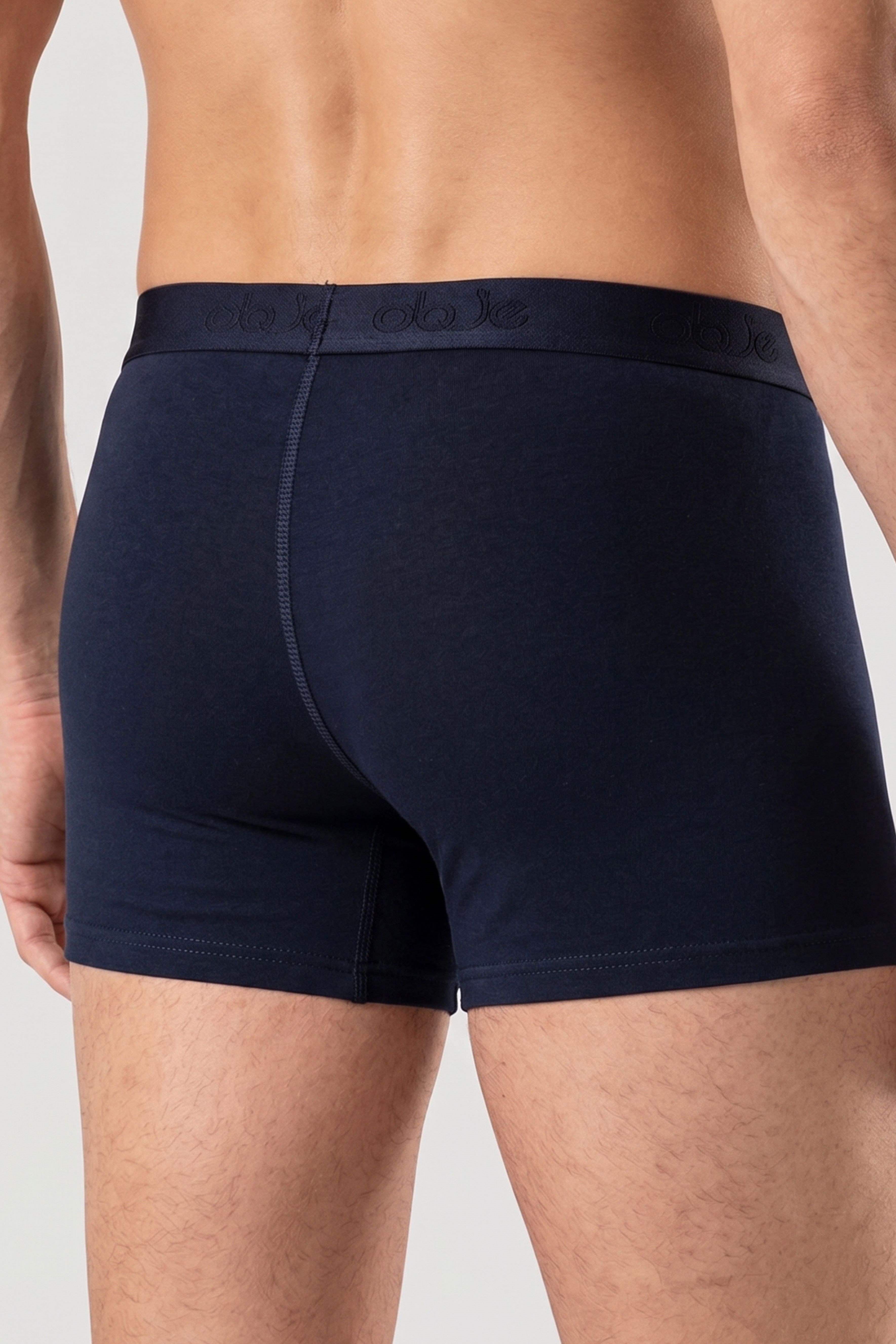 Erkek Lacivert Penye Modal Kısa Boxer