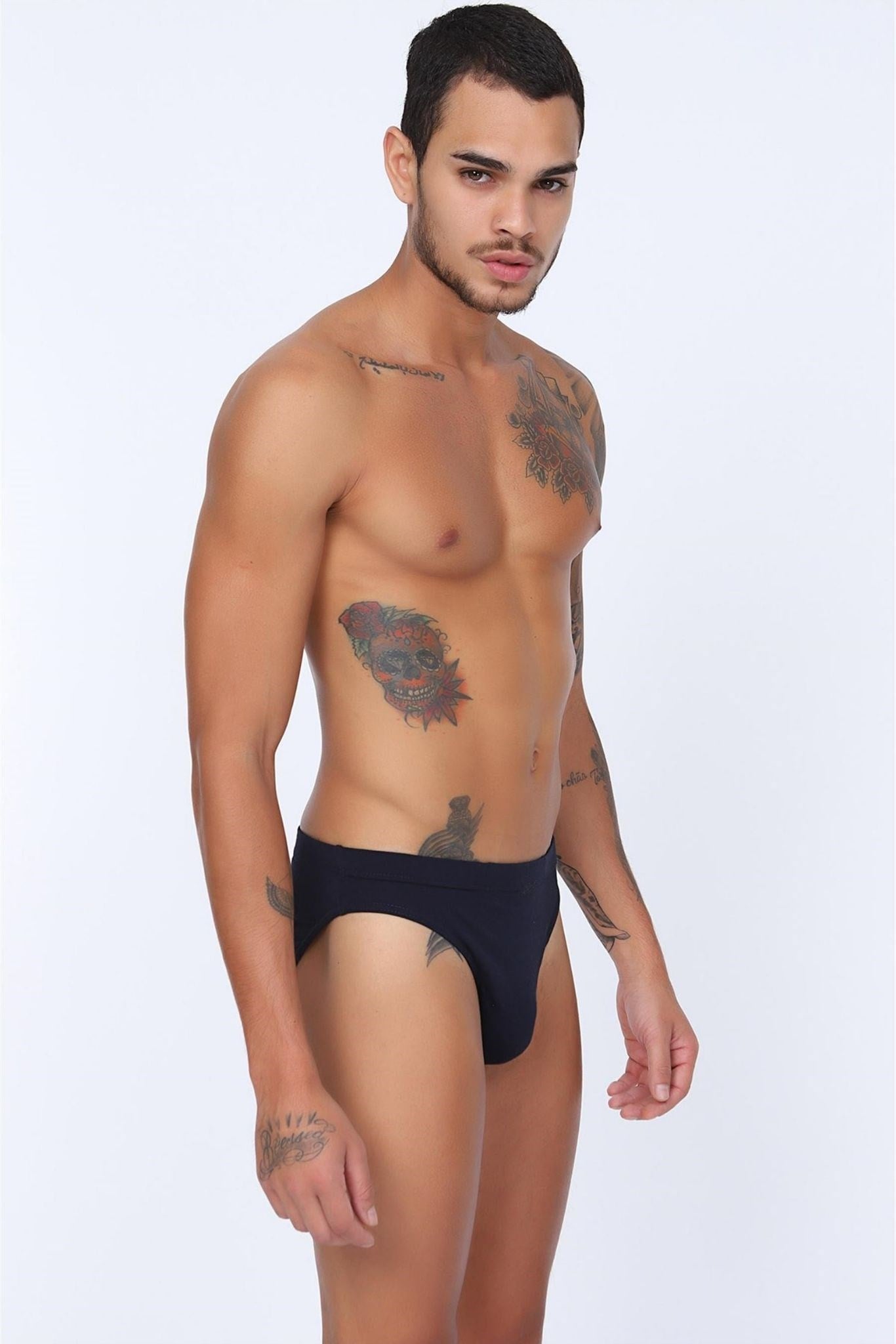 Erkek Lacivert Runner Cotton Slip