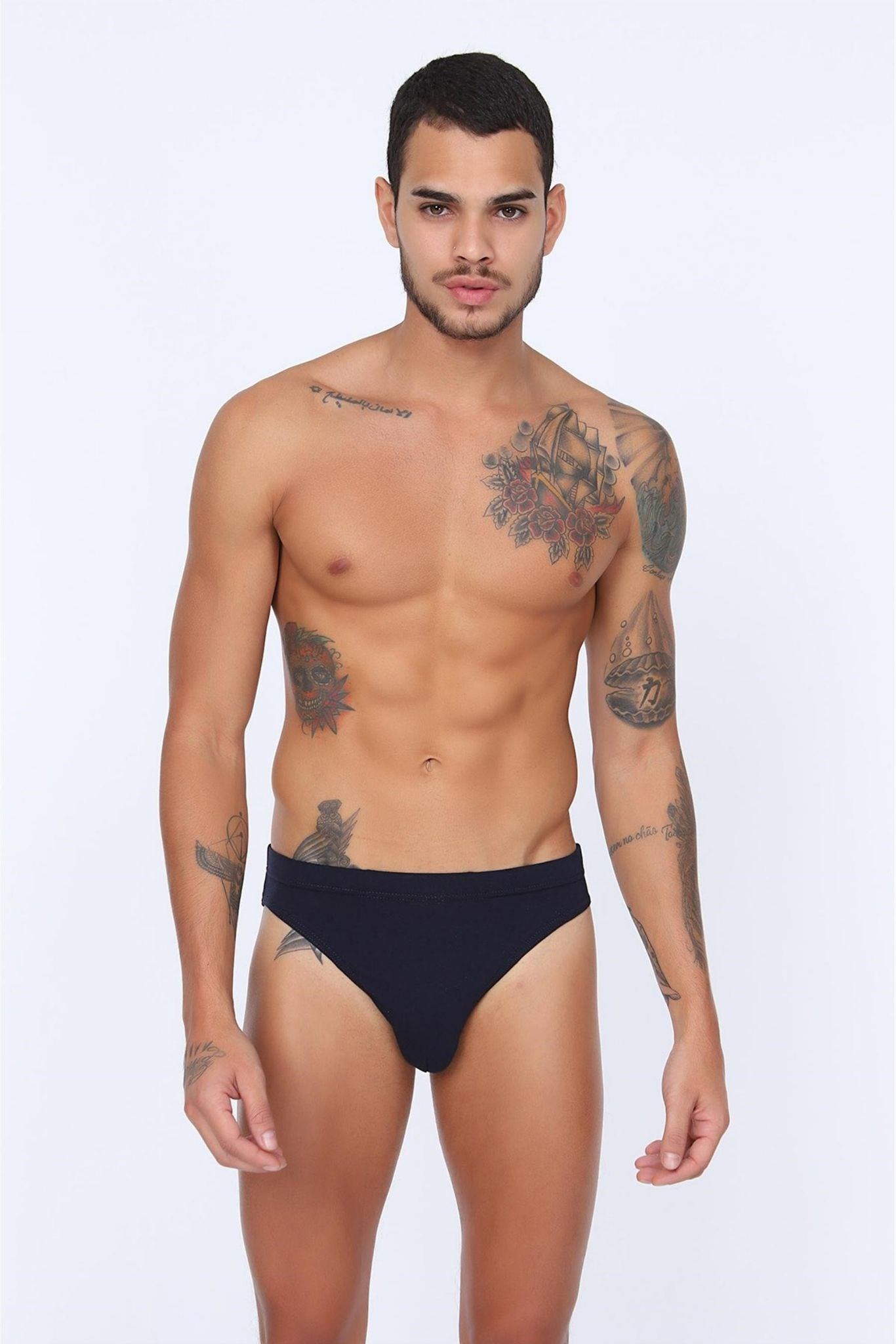 Erkek Lacivert Runner Cotton Slip