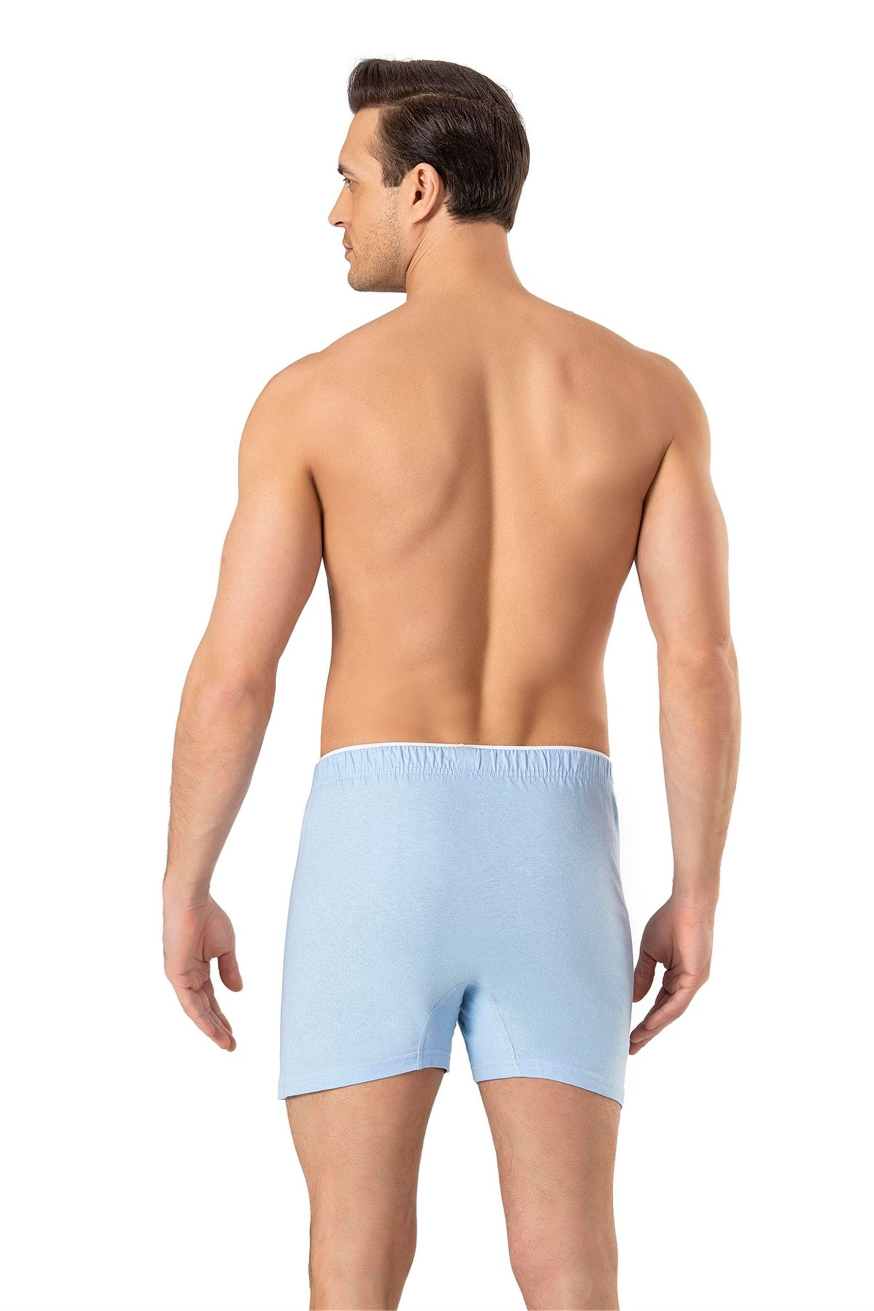 Erkek Mavi Havlu Bel Boxer