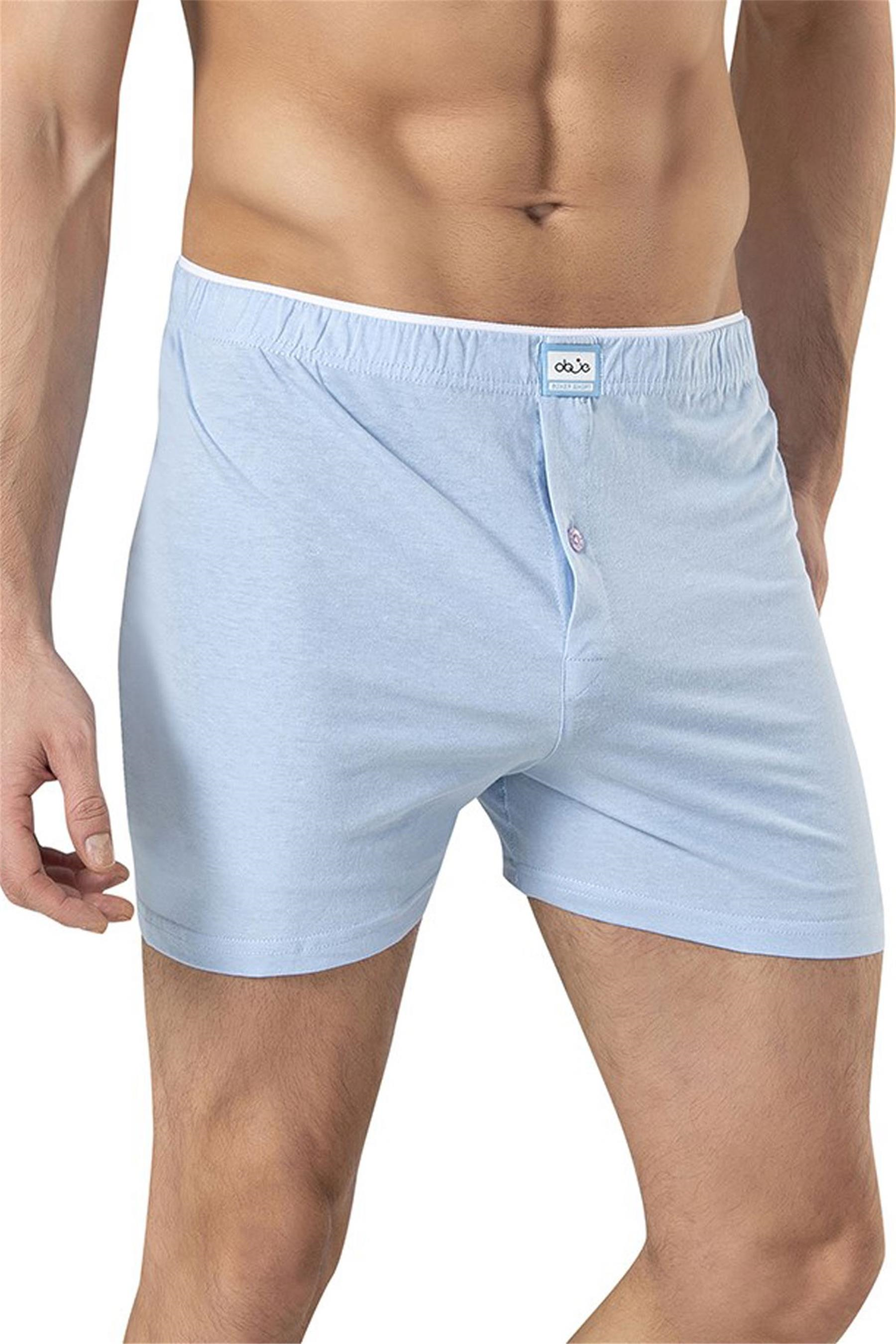 Erkek Mavi Havlu Bel Boxer
