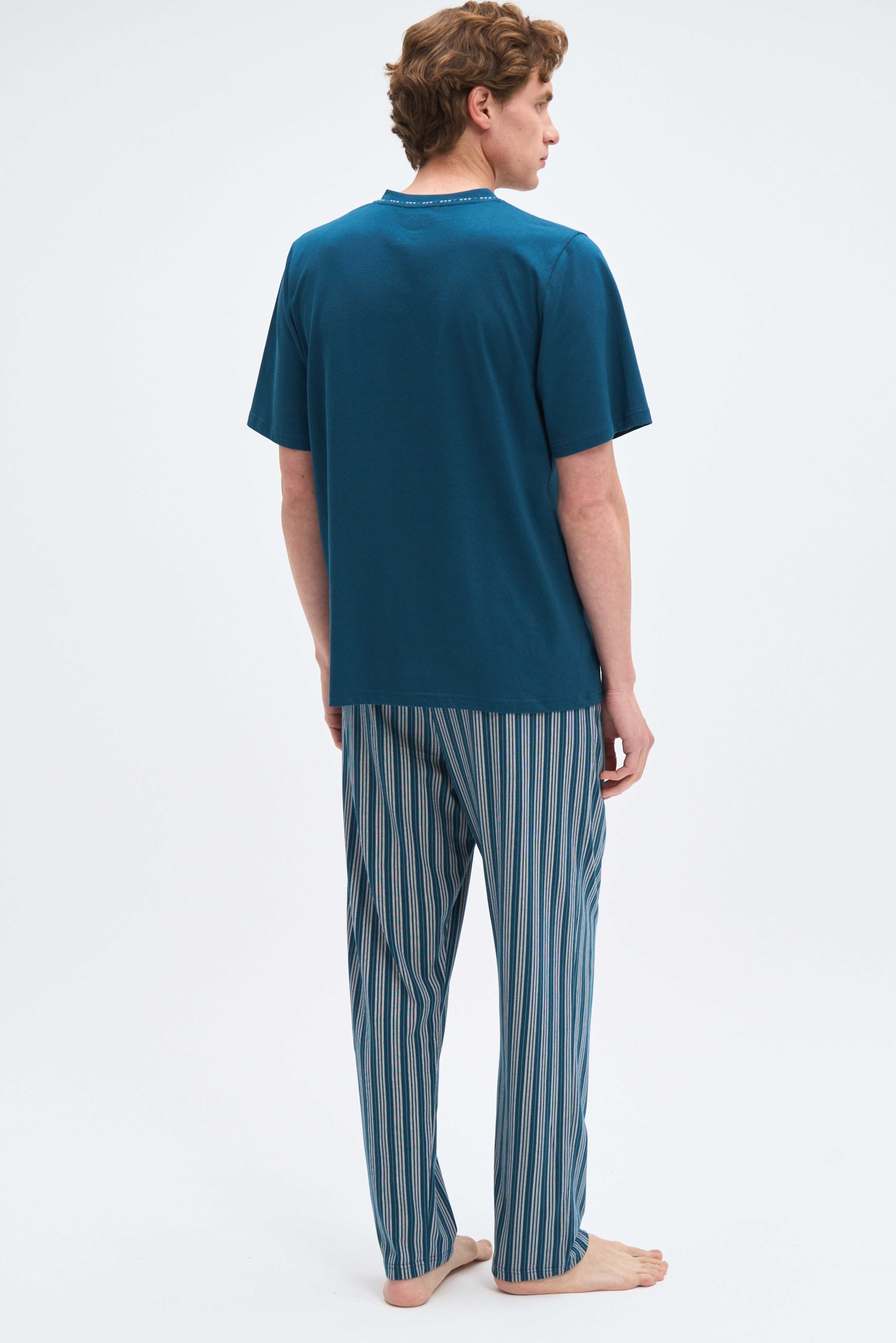 Erkek Mavi Pijama Altı 
