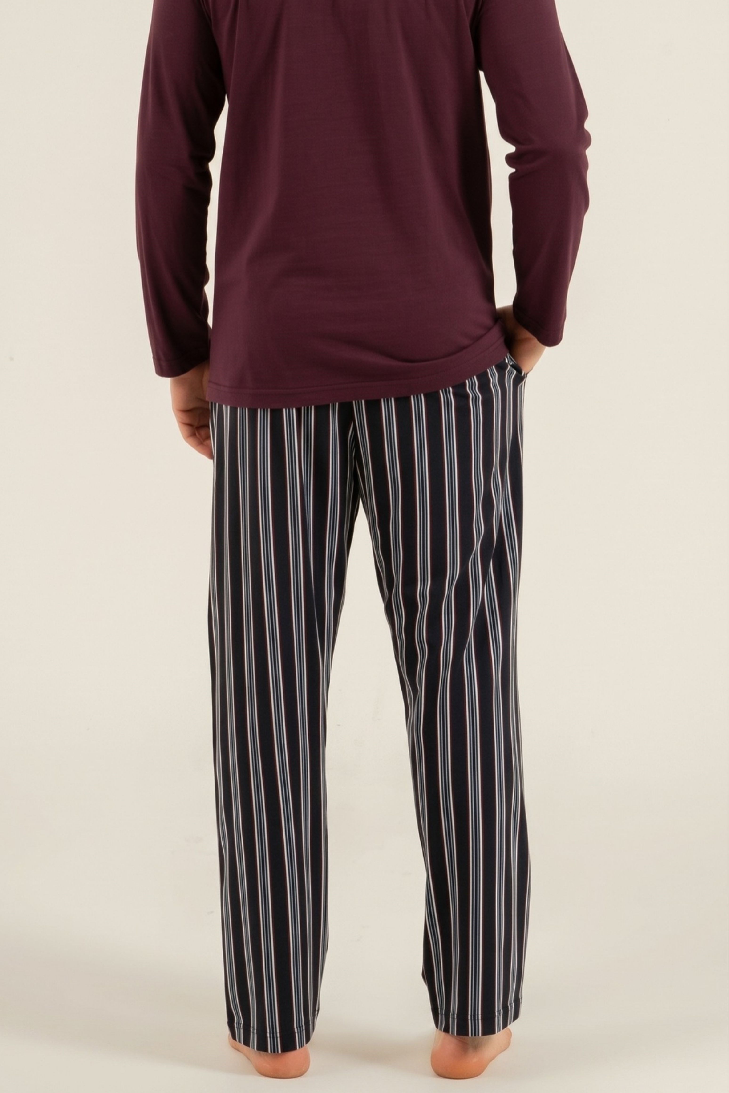 Erkek Mürdüm Pijama Altı