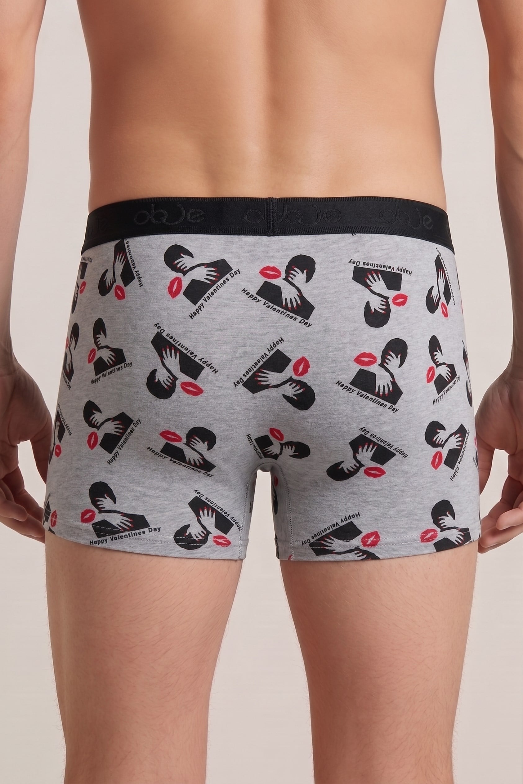 Erkek Öpücük Desen Boxer