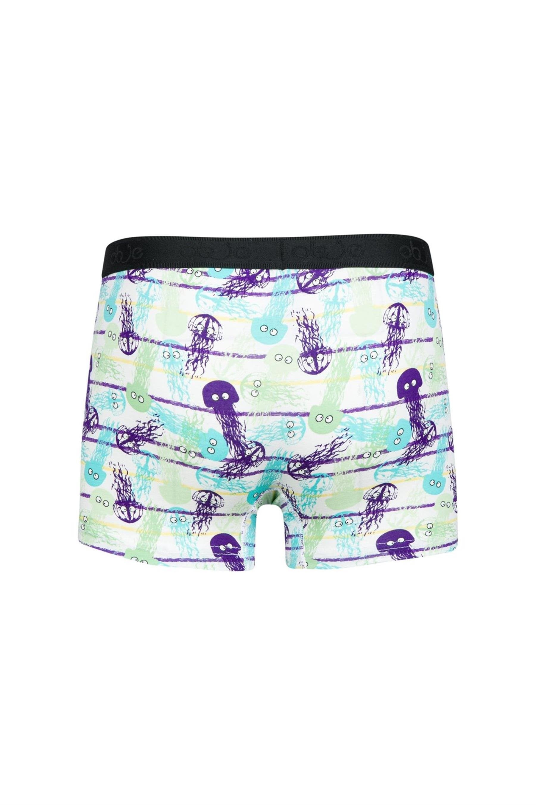 Erkek Renkli Deniz Anası Desen Boxer