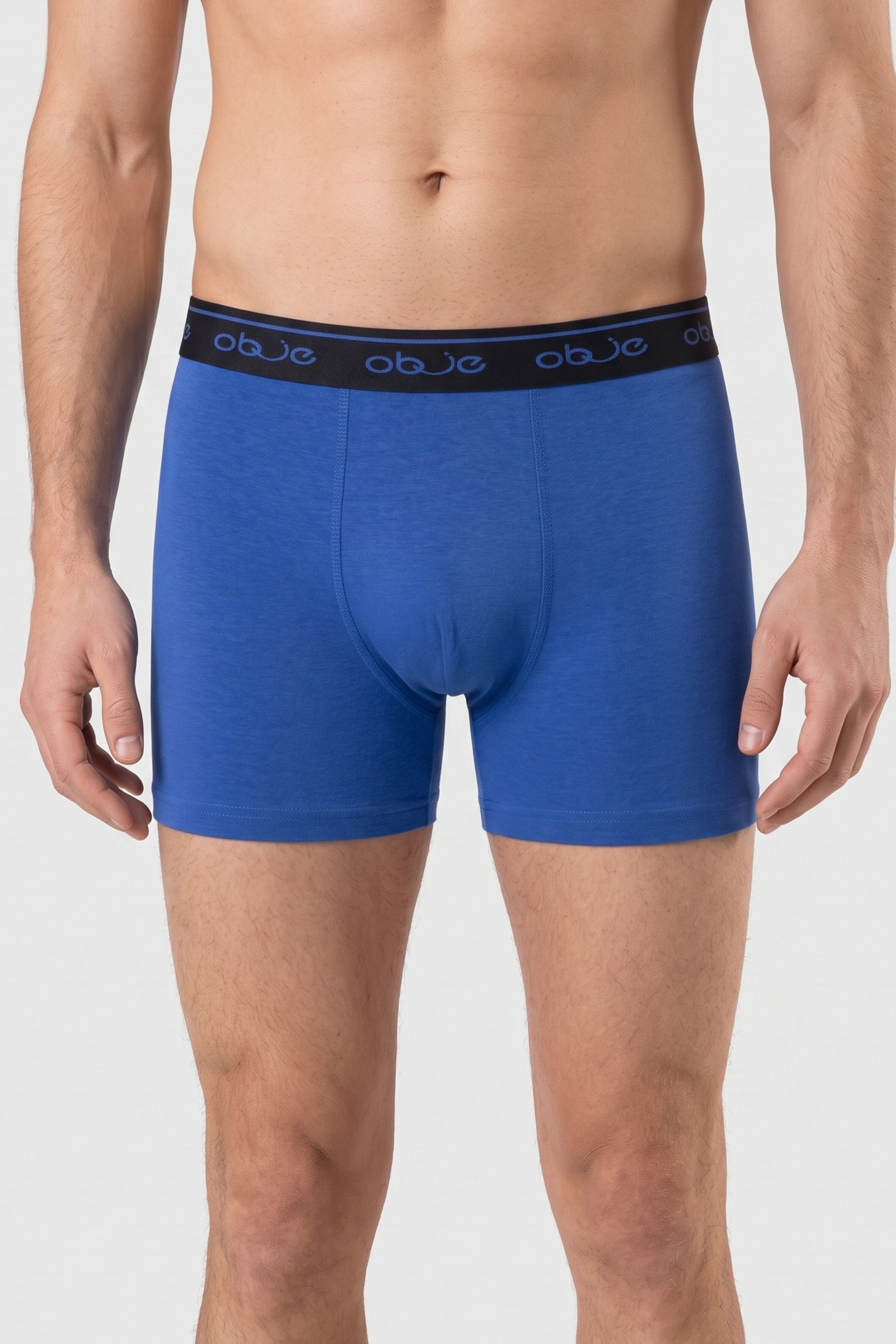 Erkek Saks Mavi Penye Modal Boxer