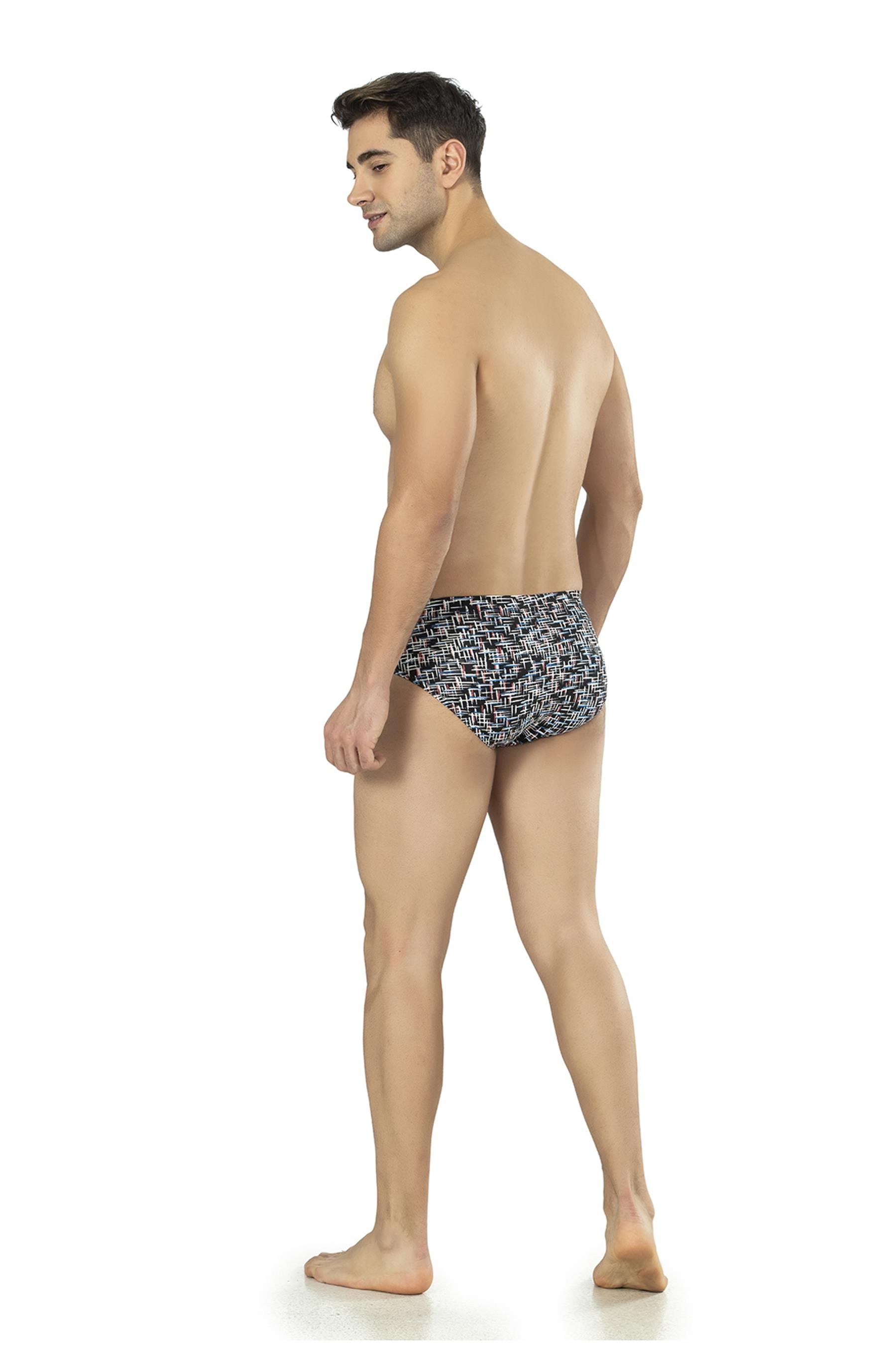 Erkek Siyah Çizgili Zikzaklı Cotton Slip