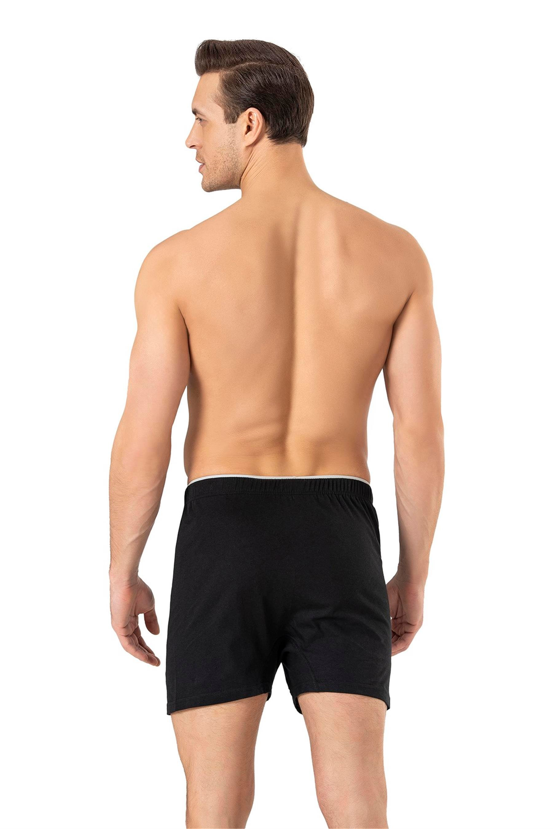 Erkek Siyah Havlu Bel Boxer