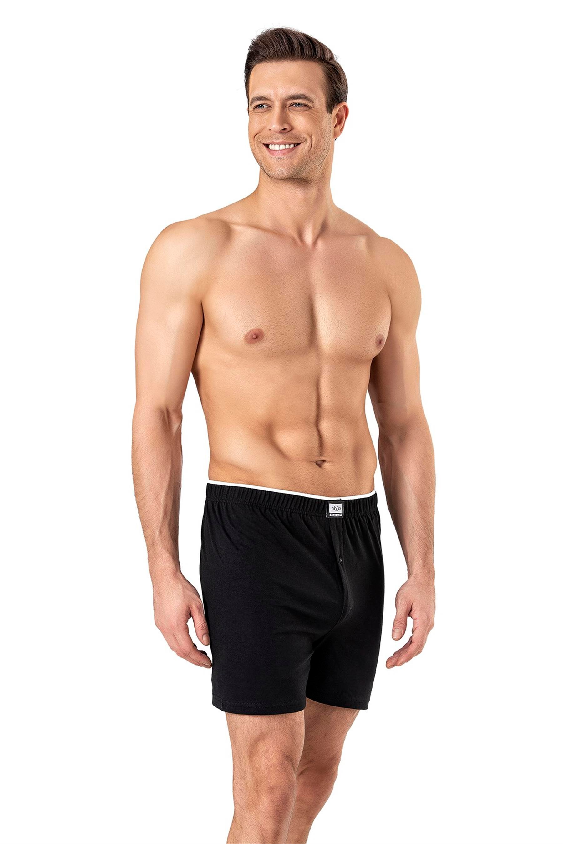 Erkek Siyah Havlu Bel Boxer