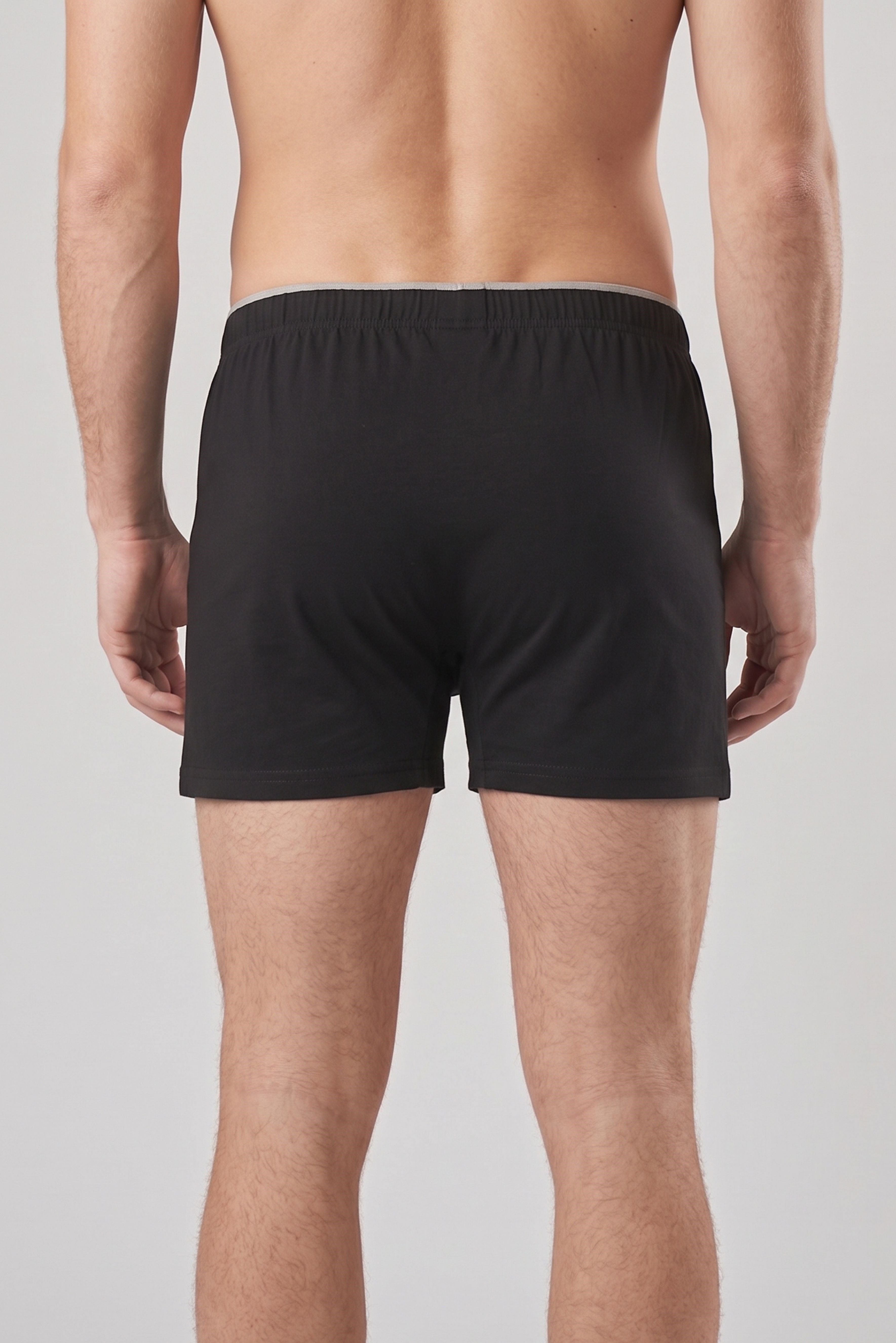 Erkek Siyah Havlu Bel Boxer