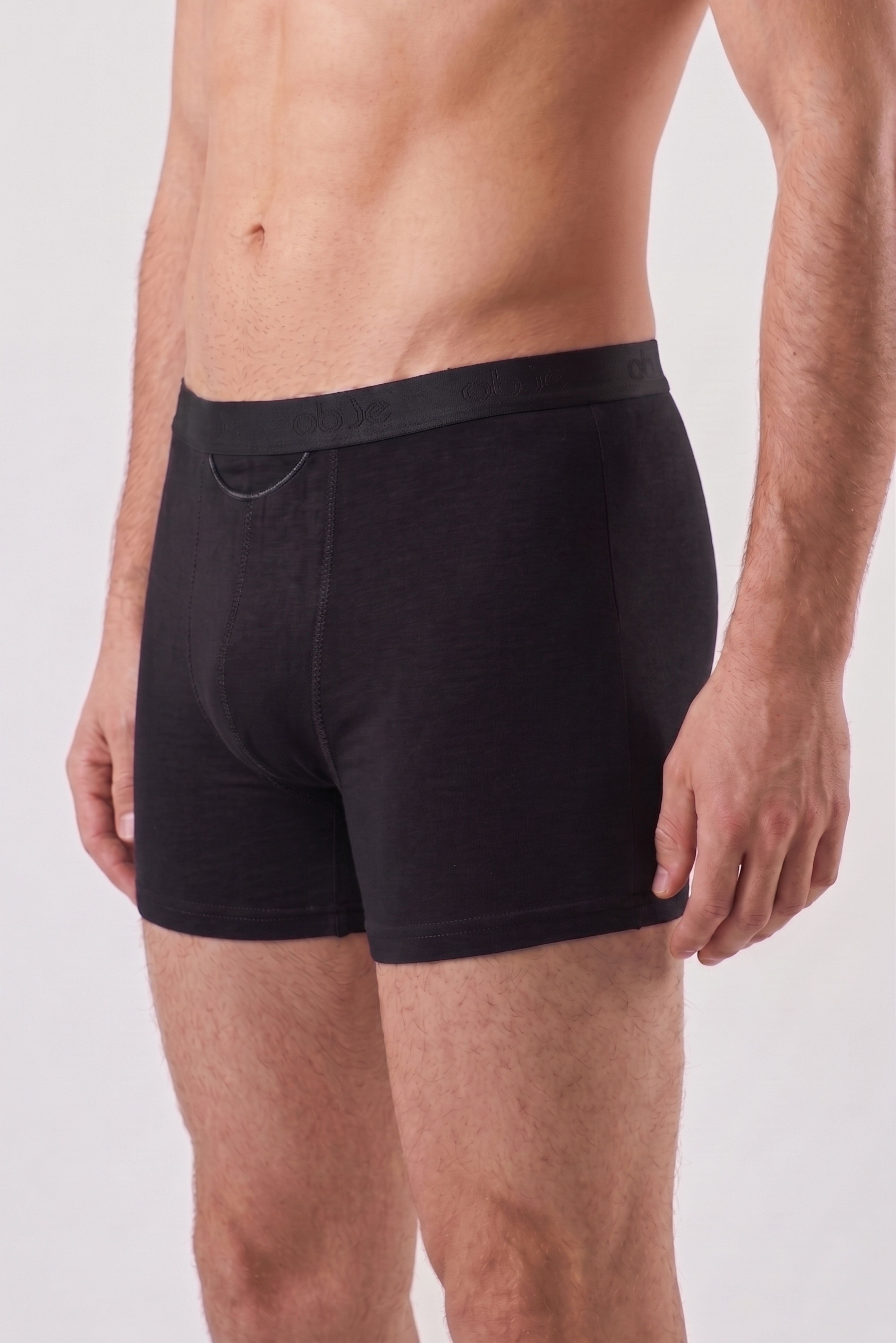 Erkek Siyah Penye Modal Boxer