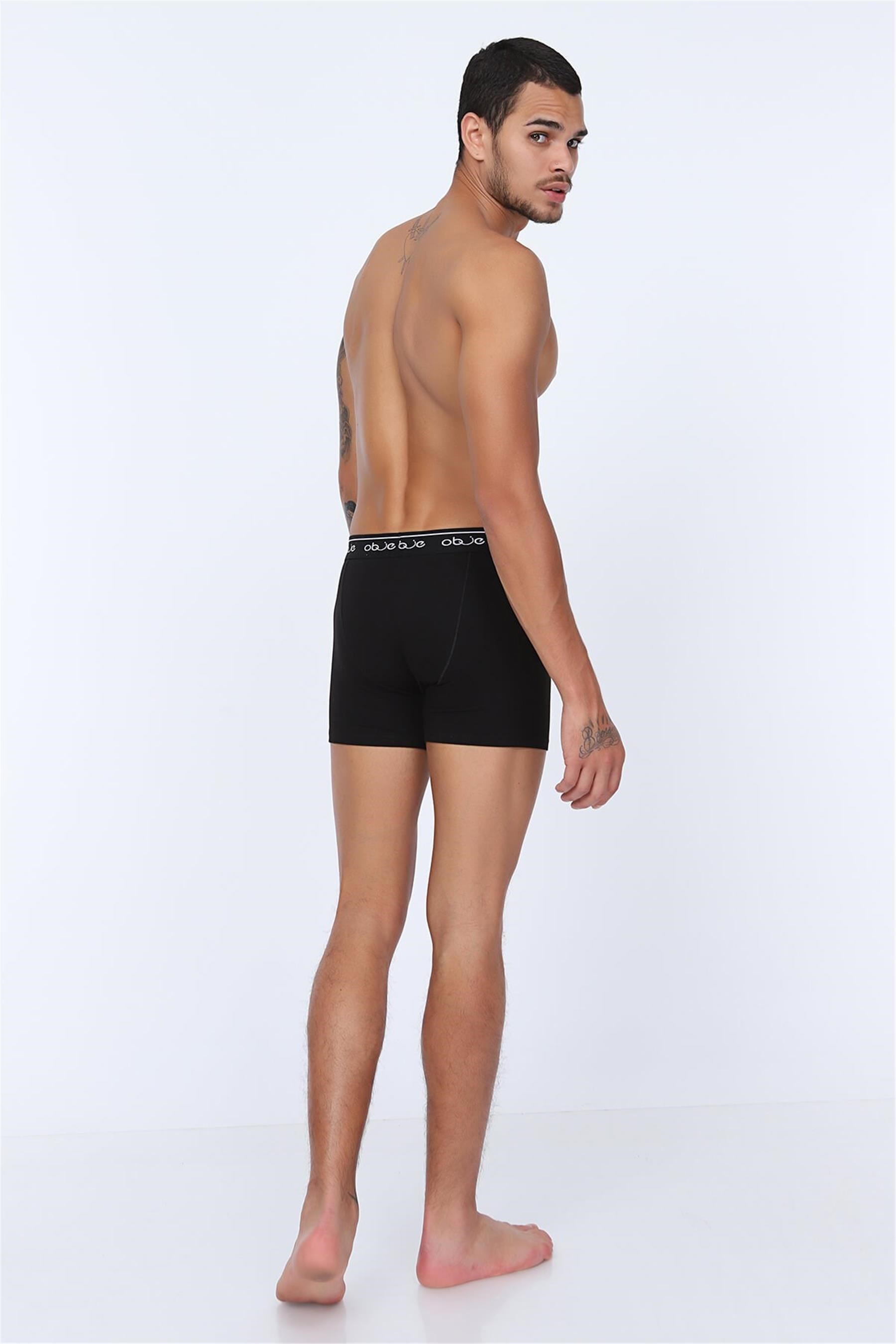 Erkek Siyah Penye Modal Boxer