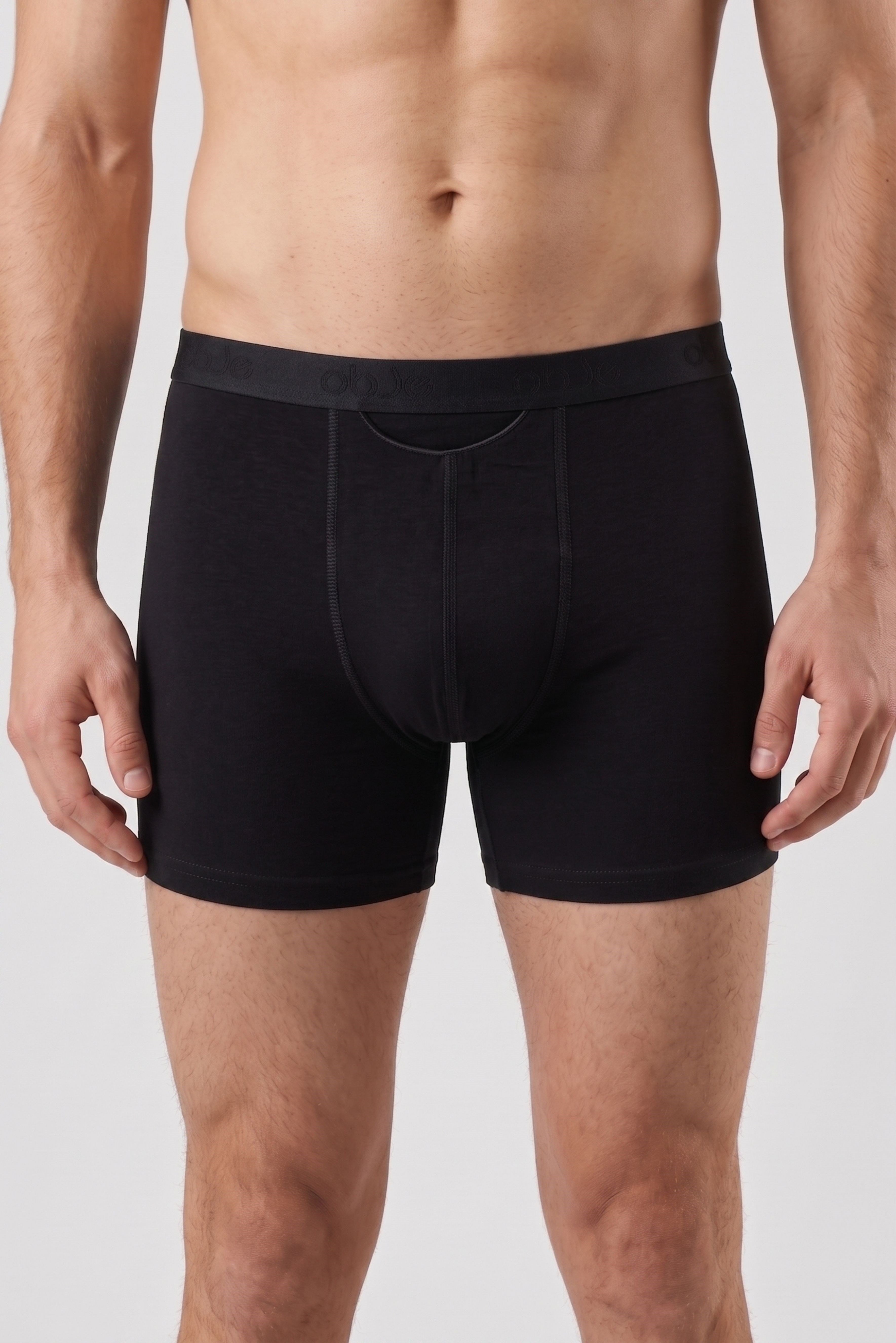 Erkek Siyah Penye Modal Boxer