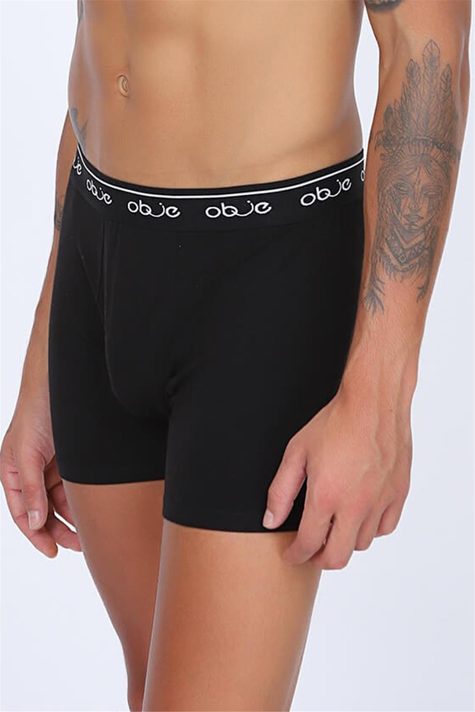 Erkek Siyah Penye Modal Boxer