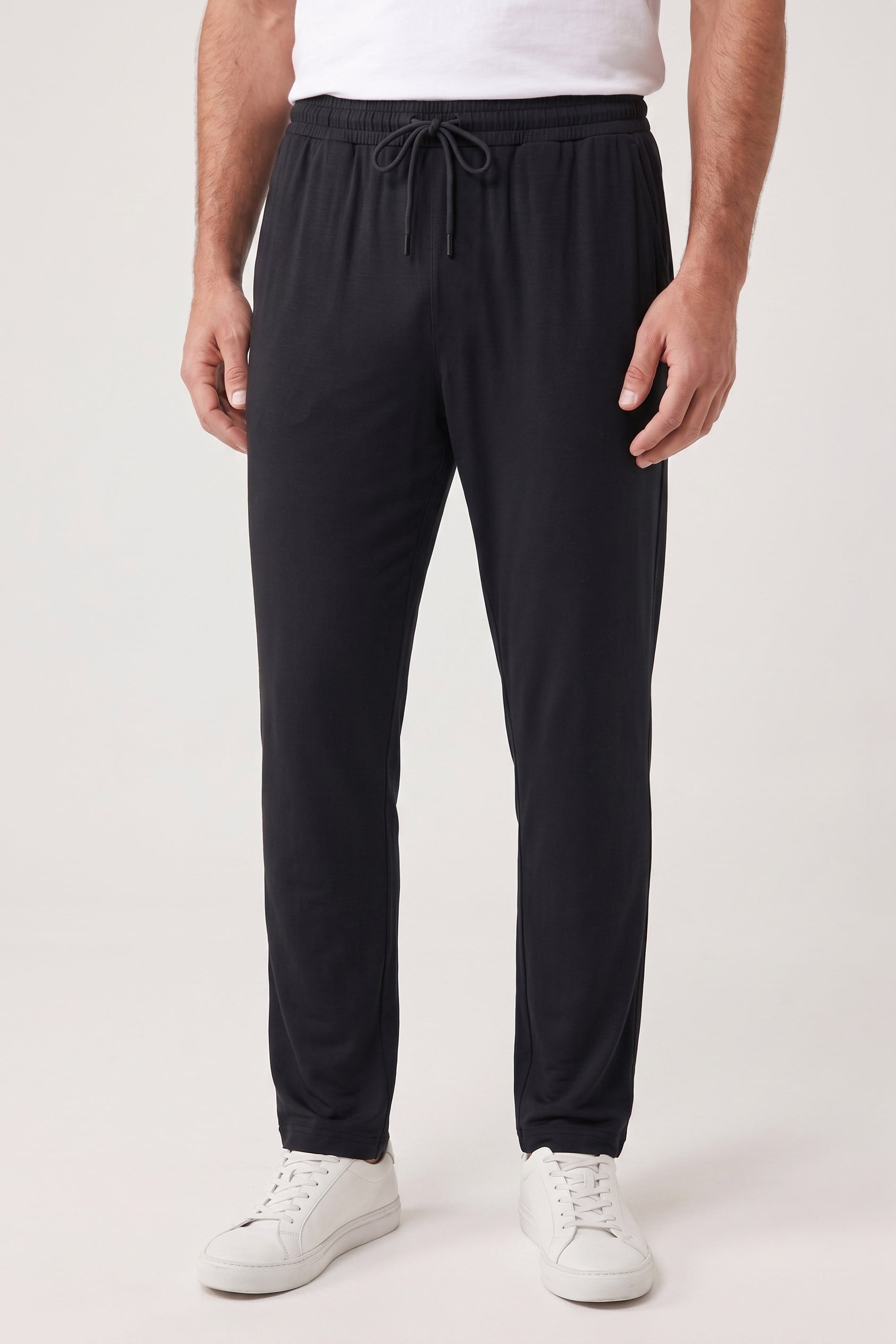 Erkek Siyah Penye Modal Pijama Altı