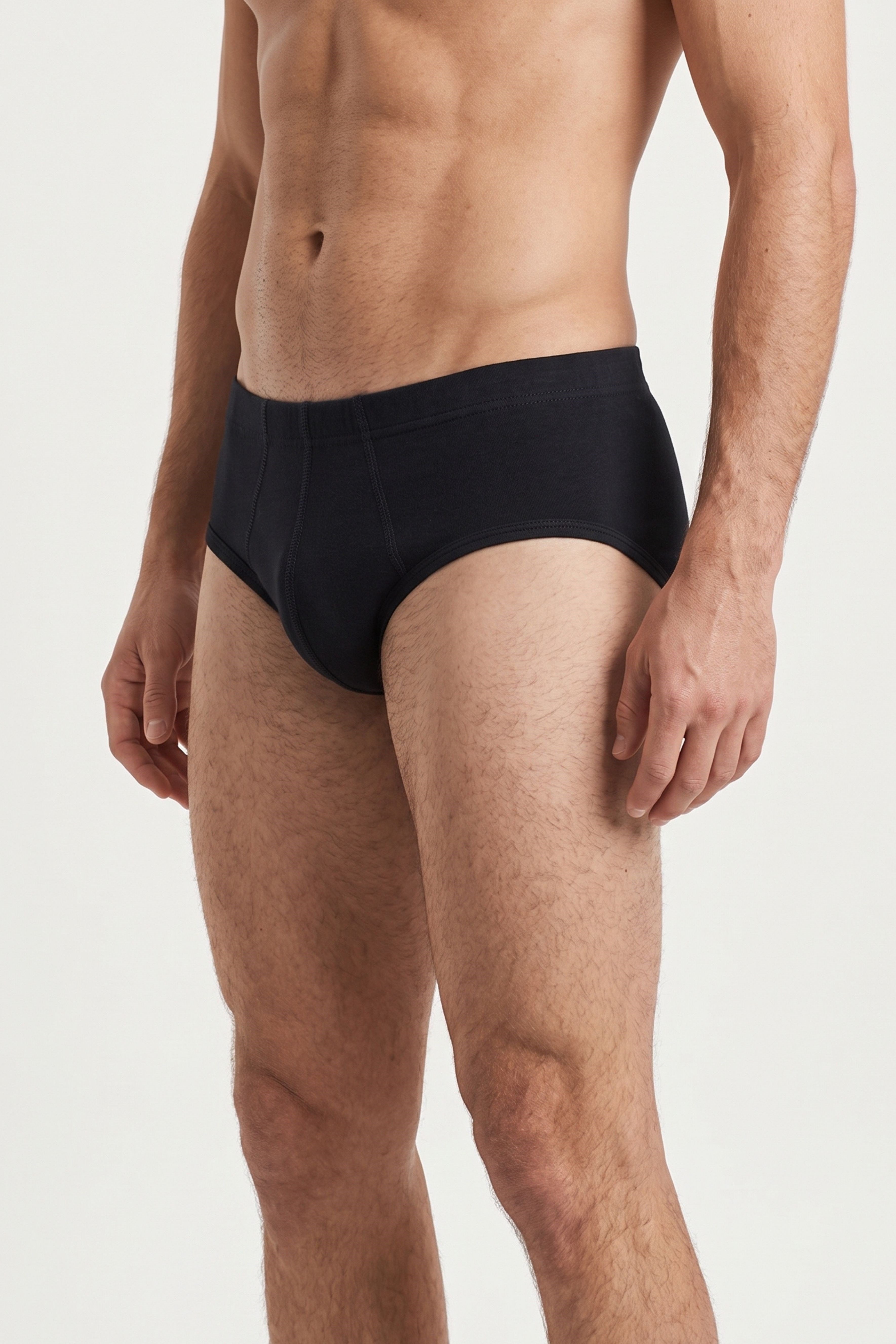 Erkek Siyah Penye Slip