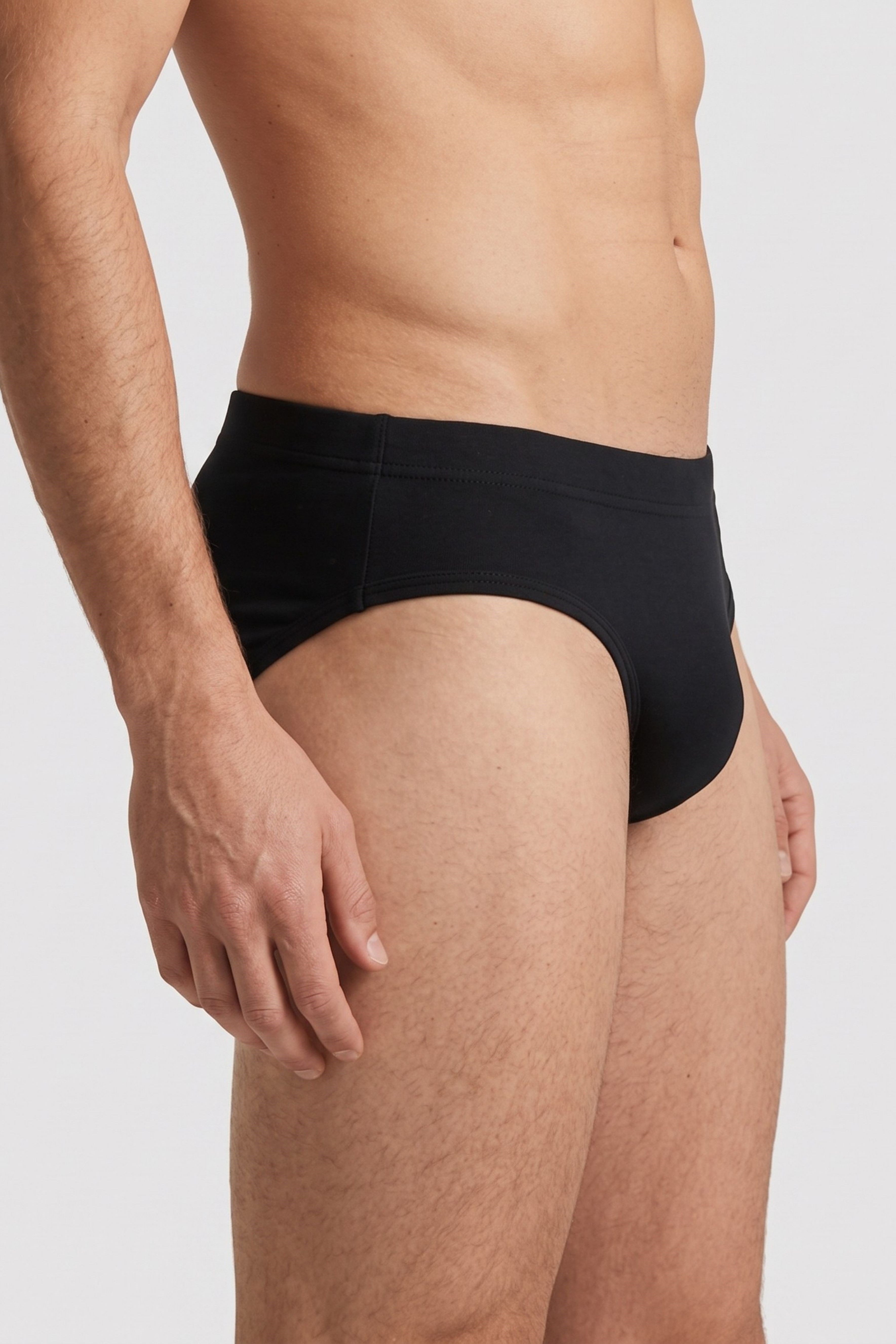 Erkek Siyah Runner Cotton Slip