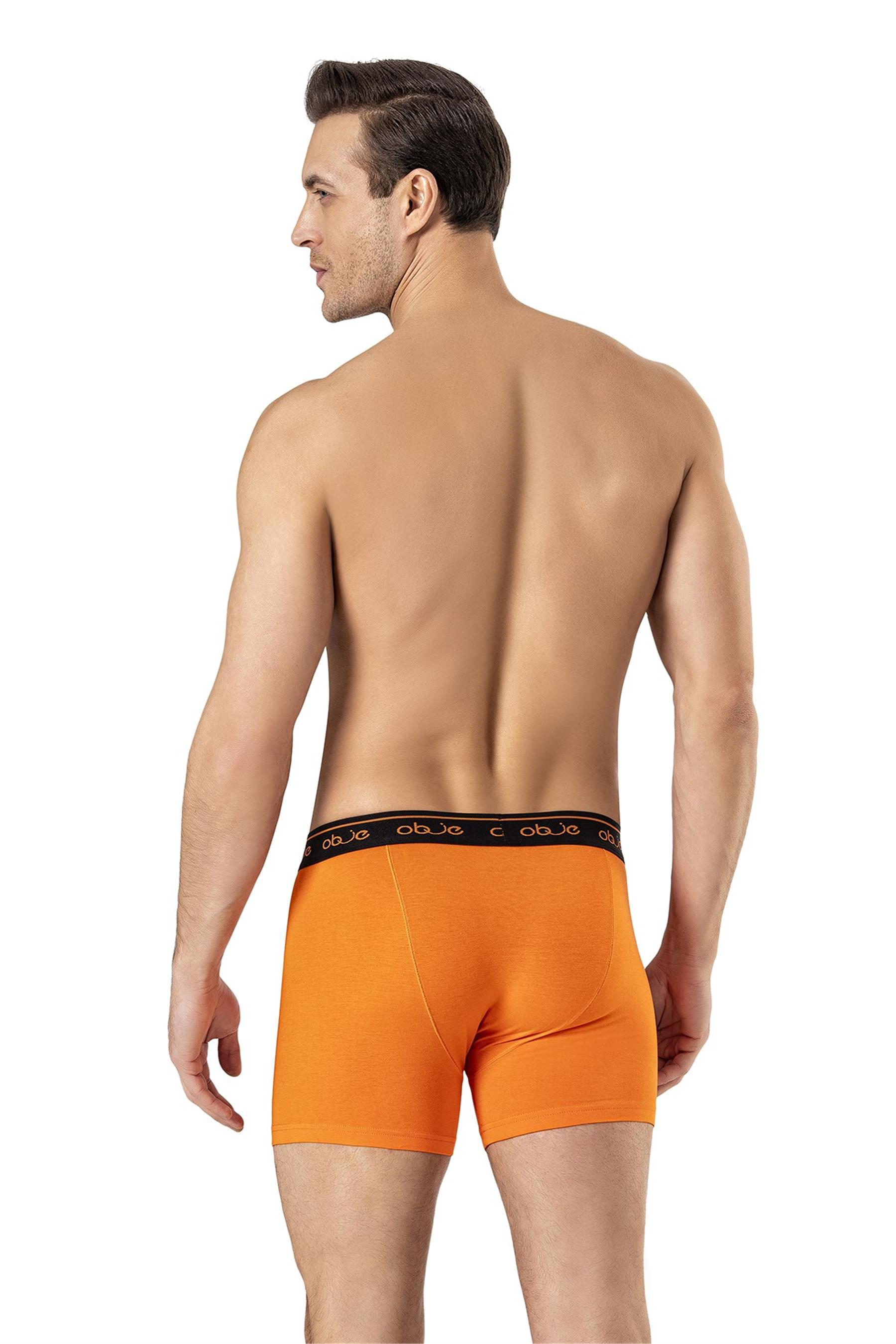 Erkek Turuncu Penye Modal Boxer