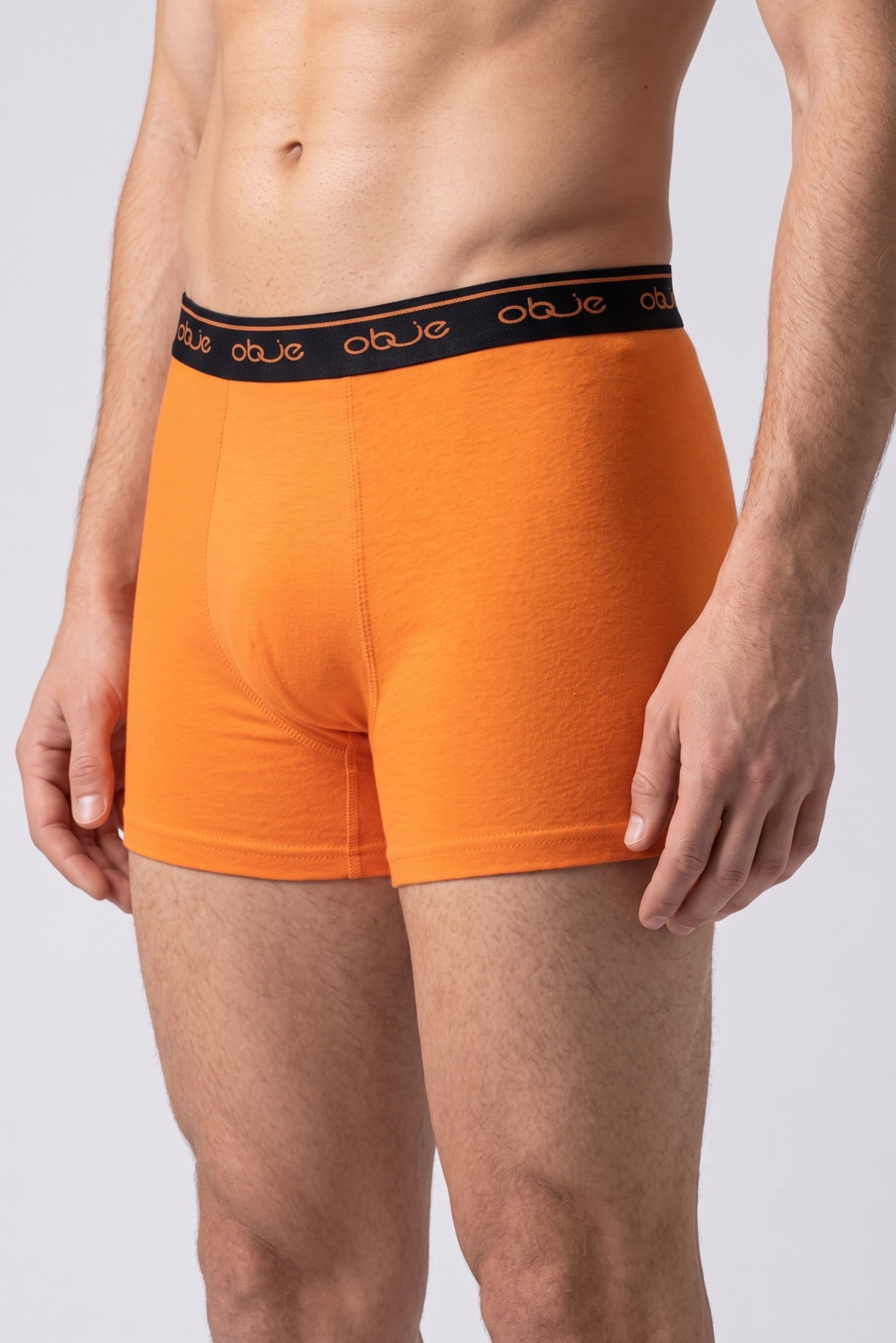 Erkek Turuncu Penye Modal Boxer