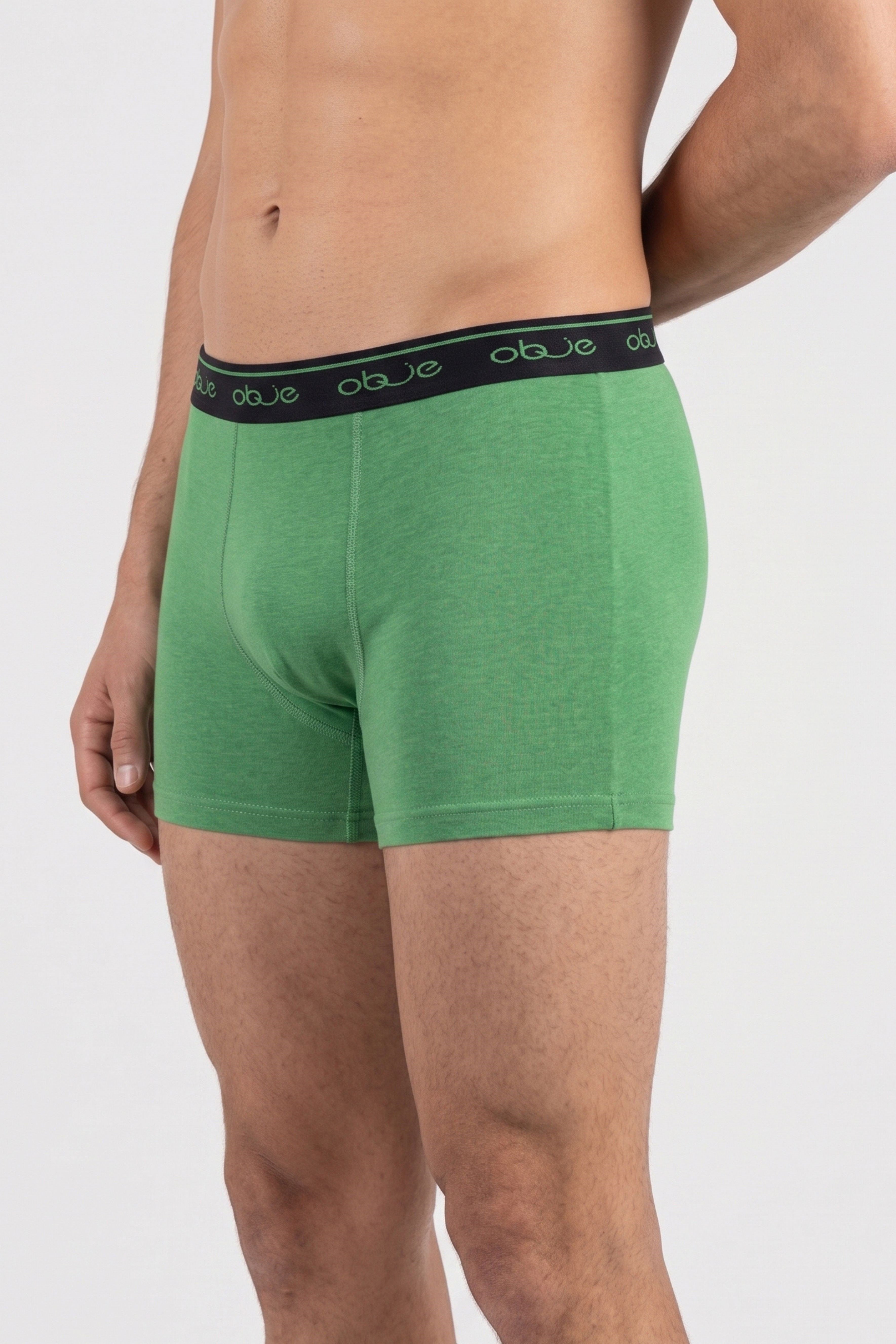 Erkek Yeşil Penye Modal Boxer