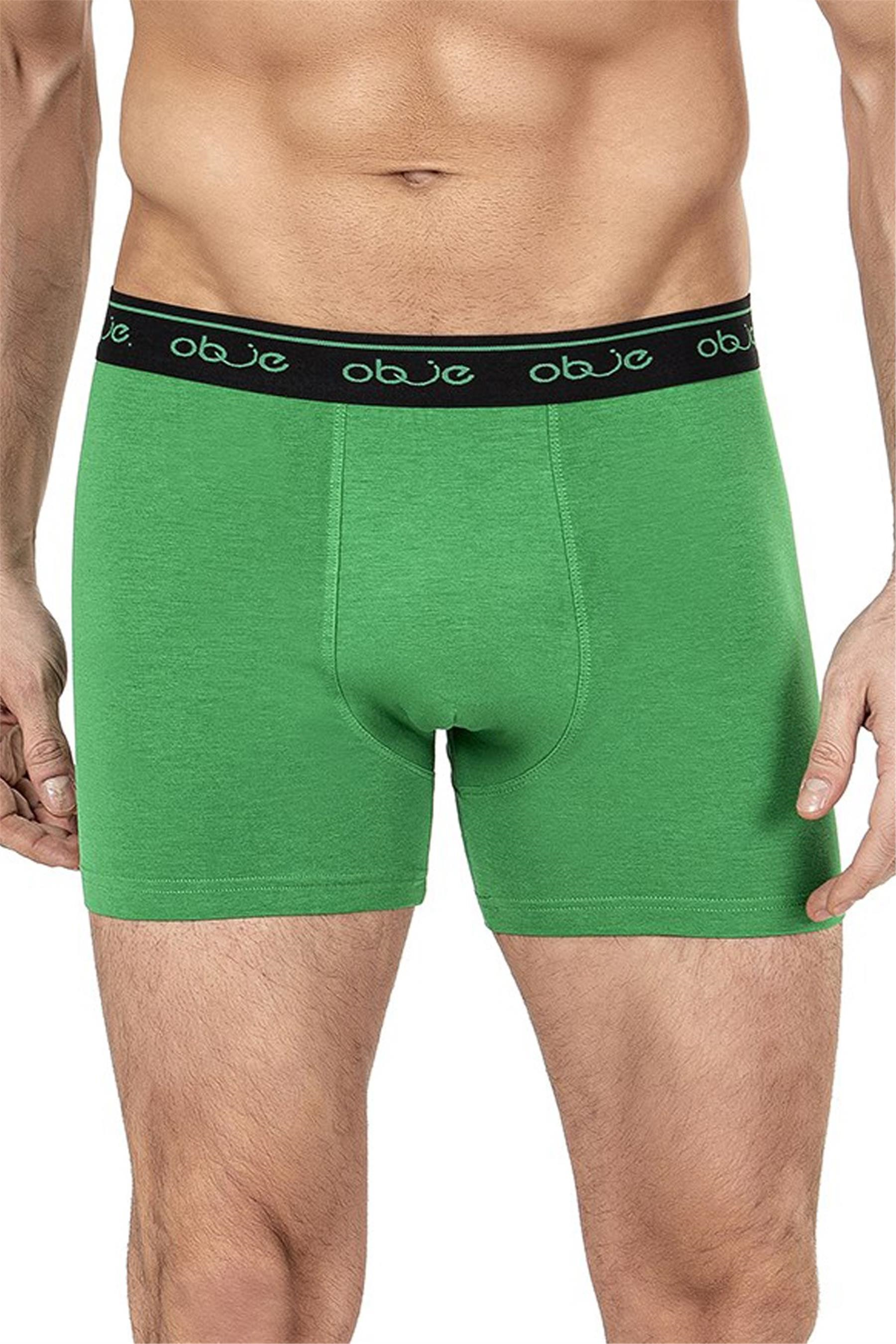 Erkek Yeşil Penye Modal Boxer