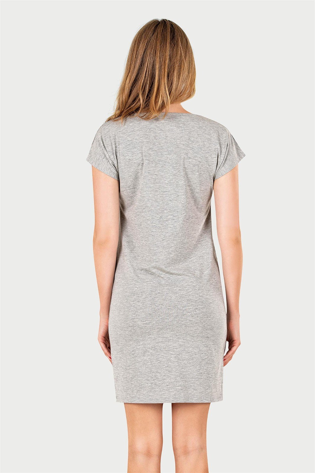 Kadın Grimelanj Düşük Omuz Basic Elbise