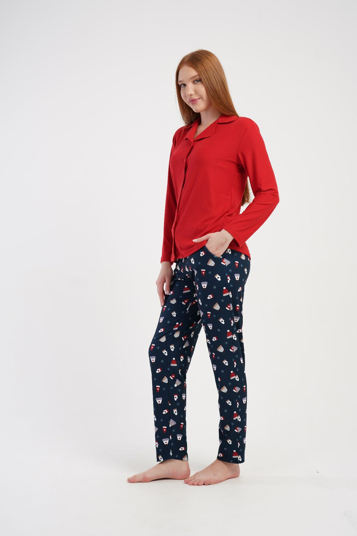 Kadın İndigo Marla Cepli Pijama Altı