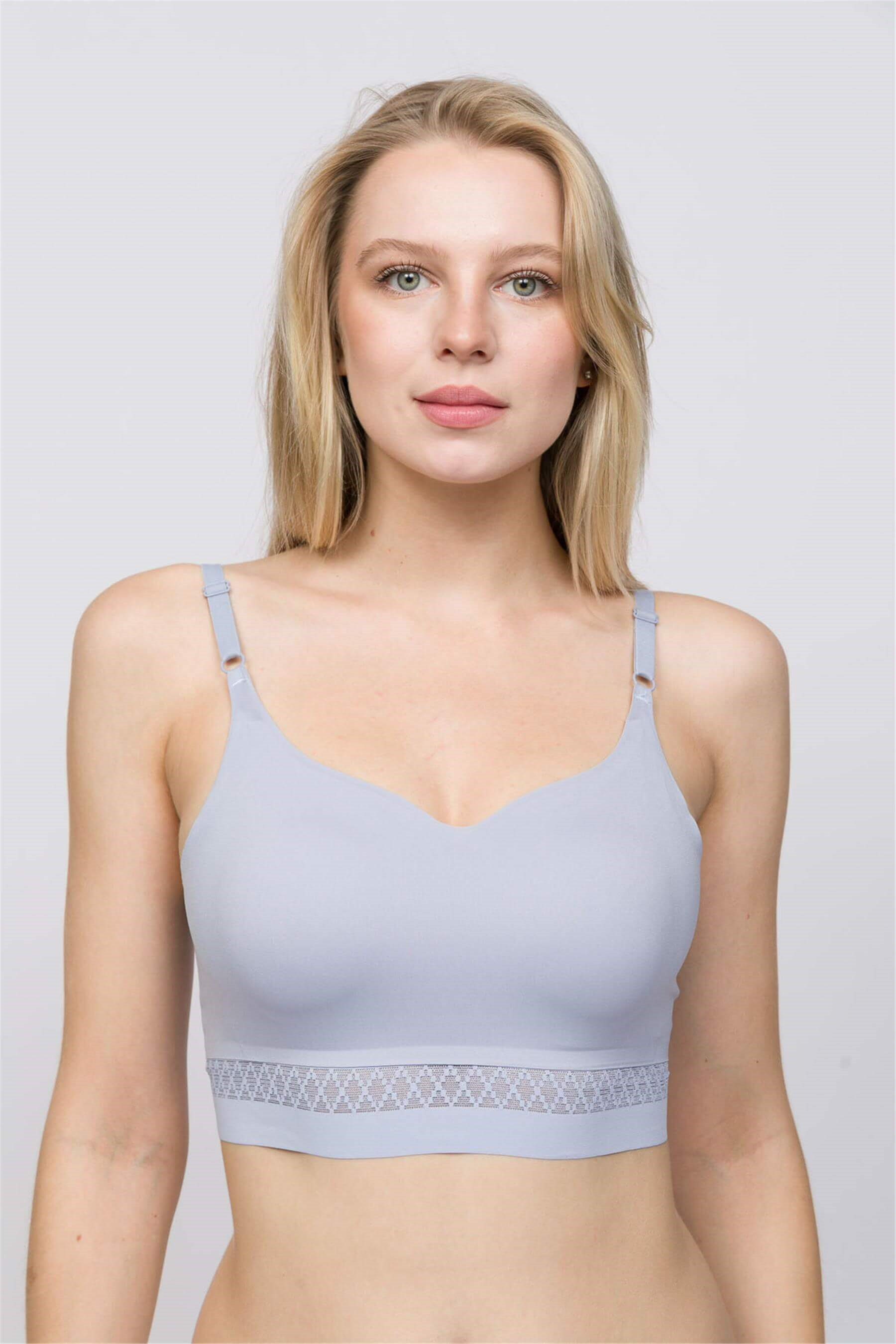 Kadın Mavi Lazer Kesim Bralet