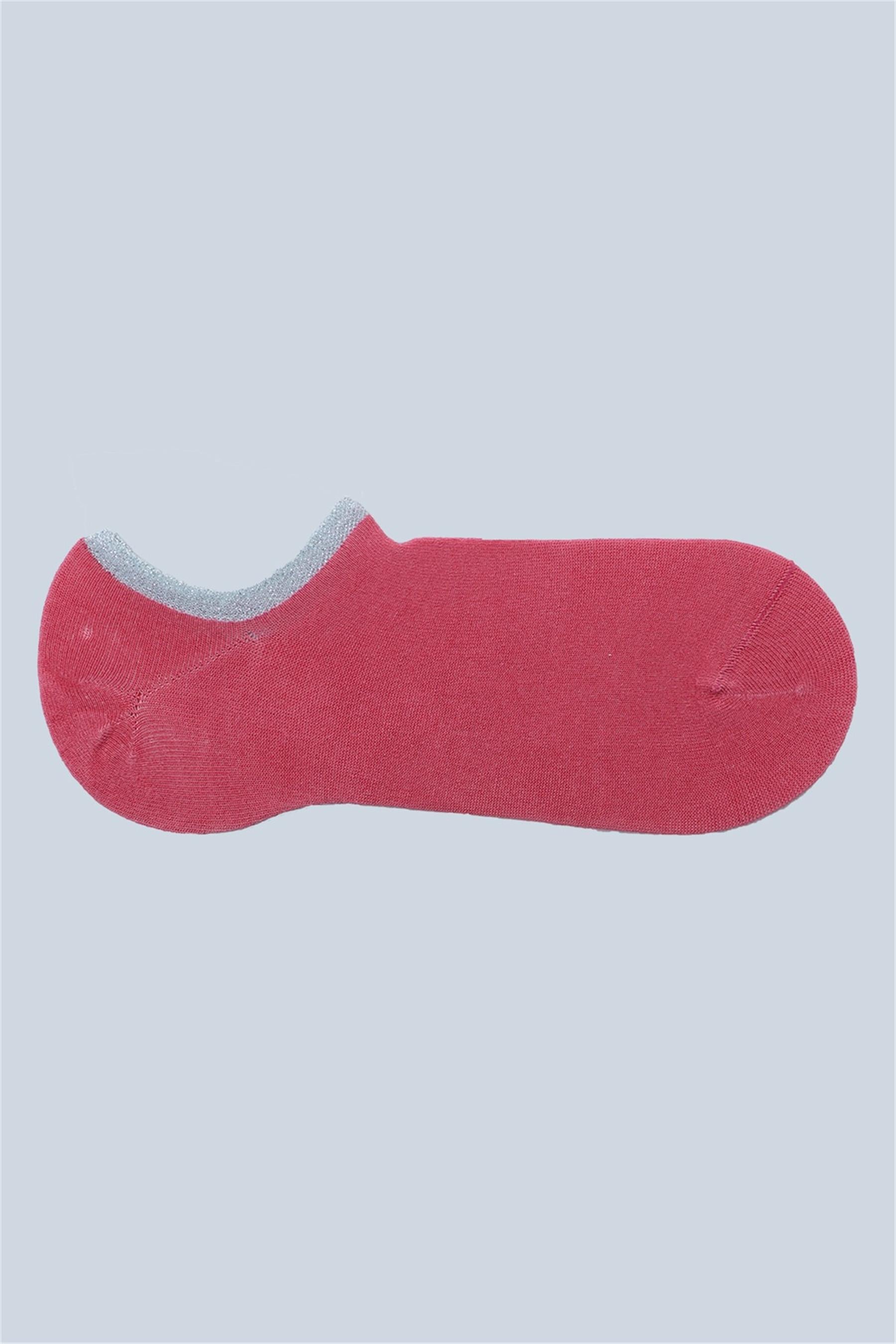 Kadın Pembe Sneakers Bambo Çorap