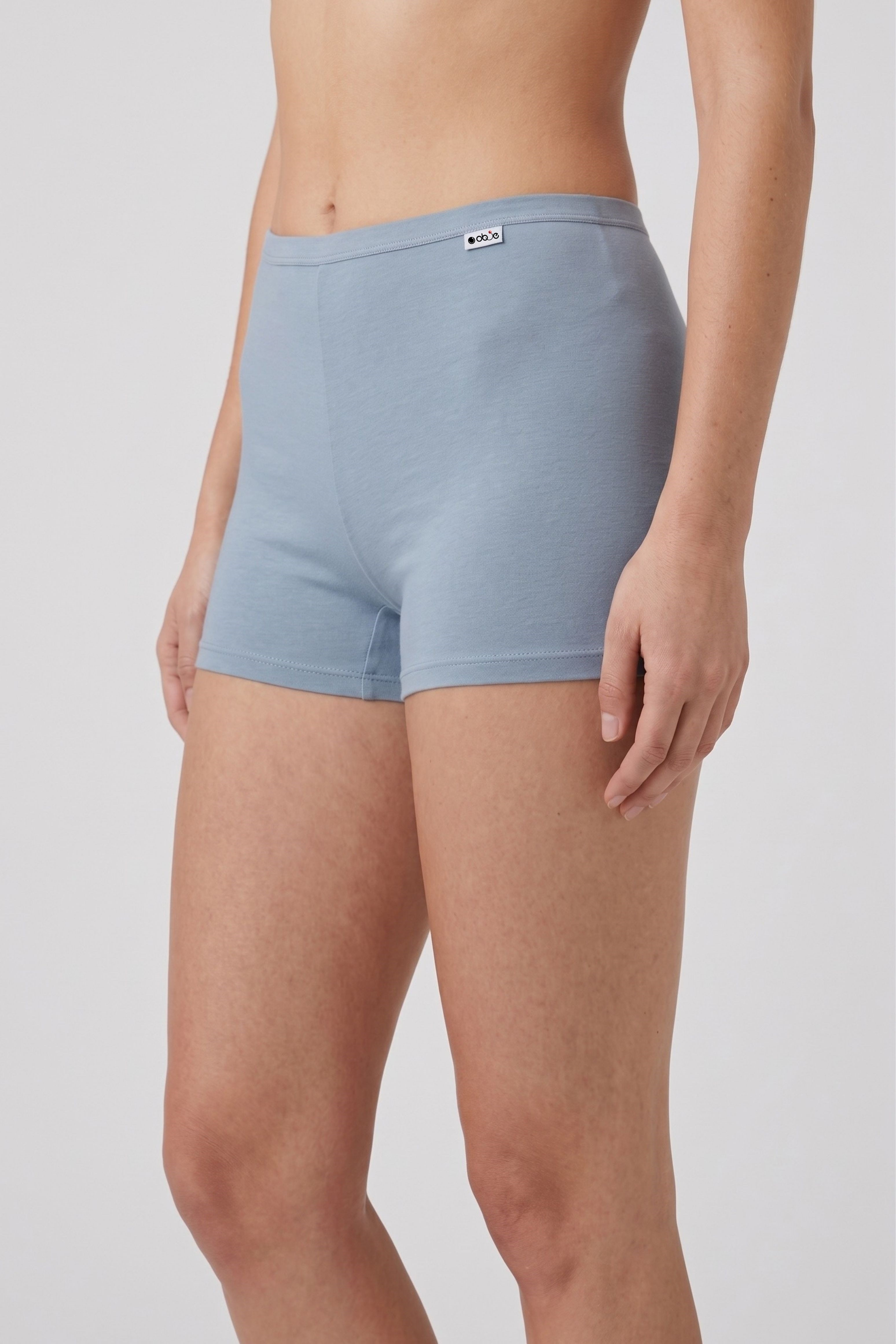 Kadın Sis Mavi Likra Cotton Boxer